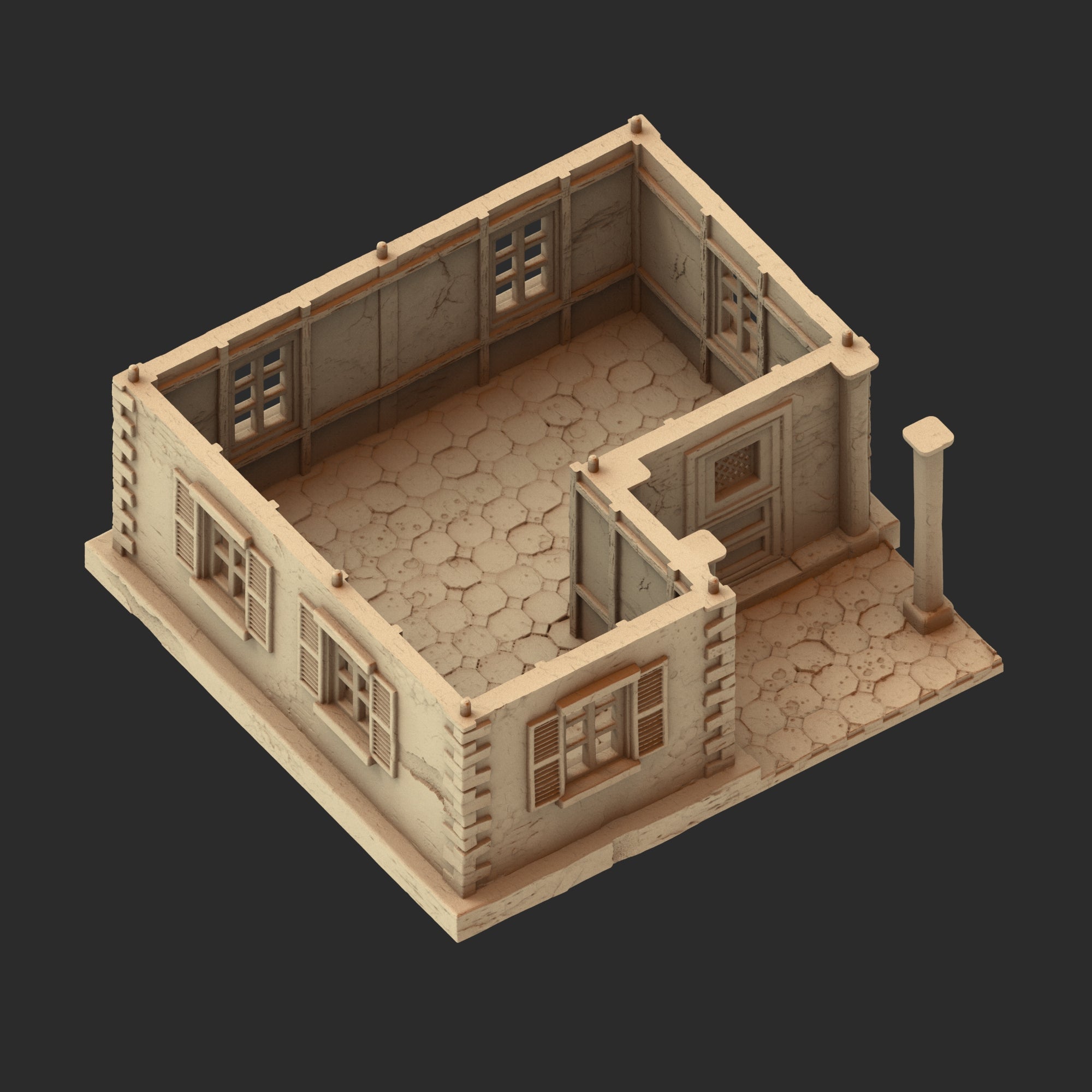 Provence Architecture Part 1 – 13 Printable STL Buildings (28mm Scale)