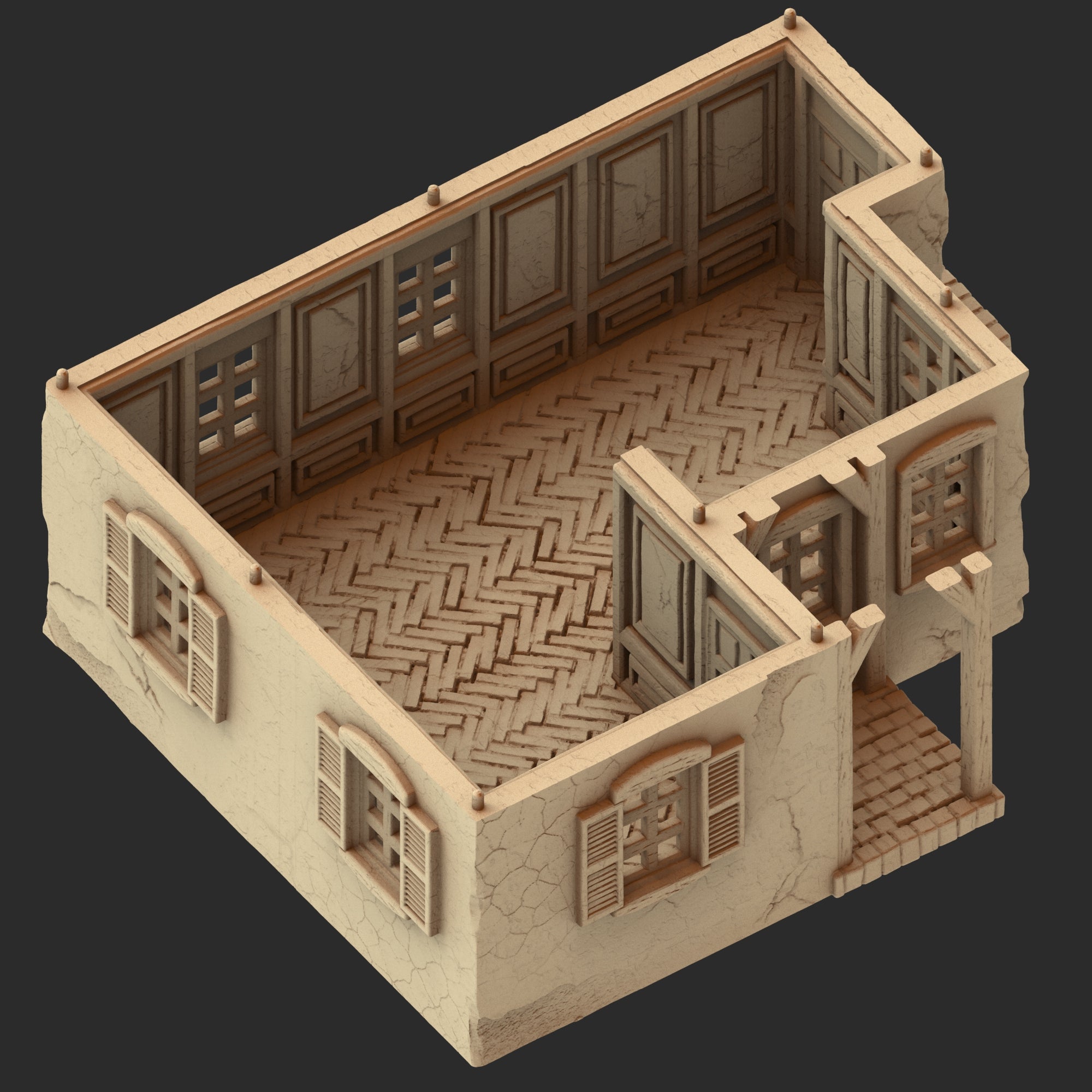 Provence Architecture Part 1 – 13 Printable STL Buildings (28mm Scale)