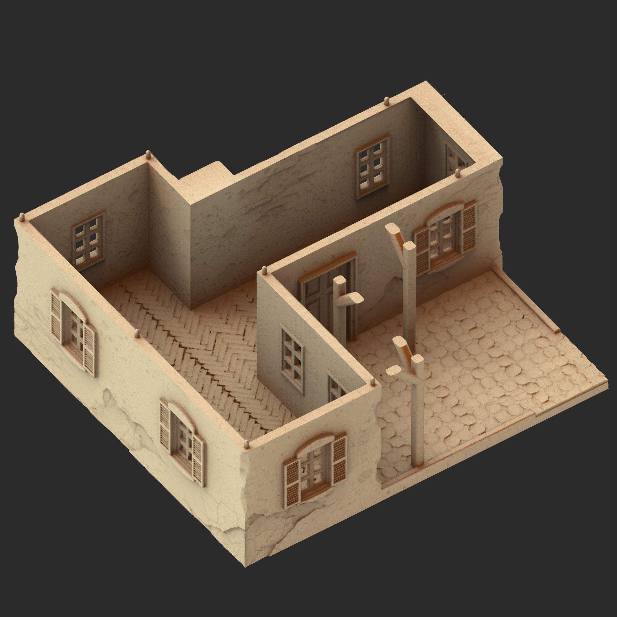 Provence Architecture Part 1 – 13 Printable STL Buildings (28mm Scale)
