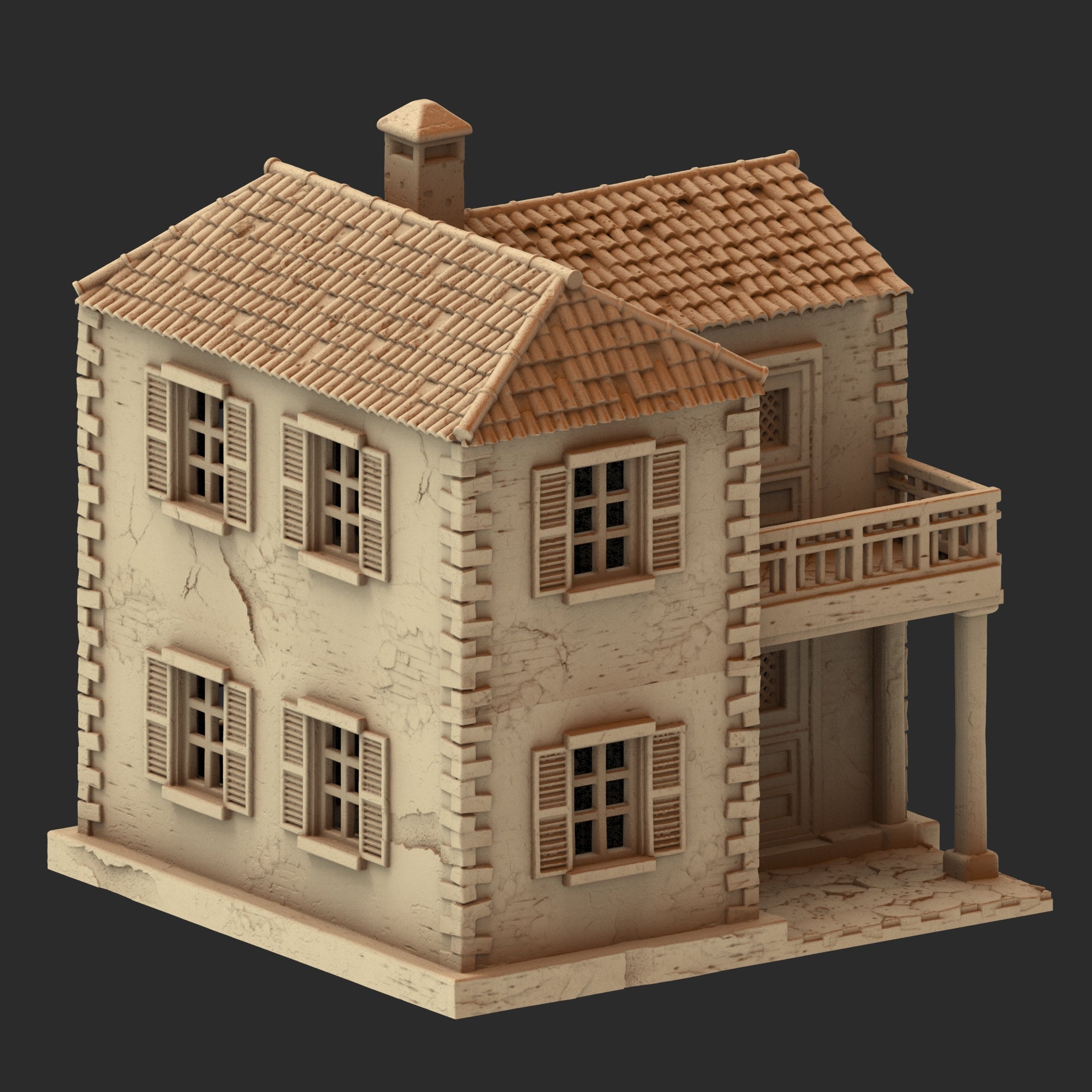 Provence Architecture Part 1 – 13 Printable STL Buildings (28mm Scale)