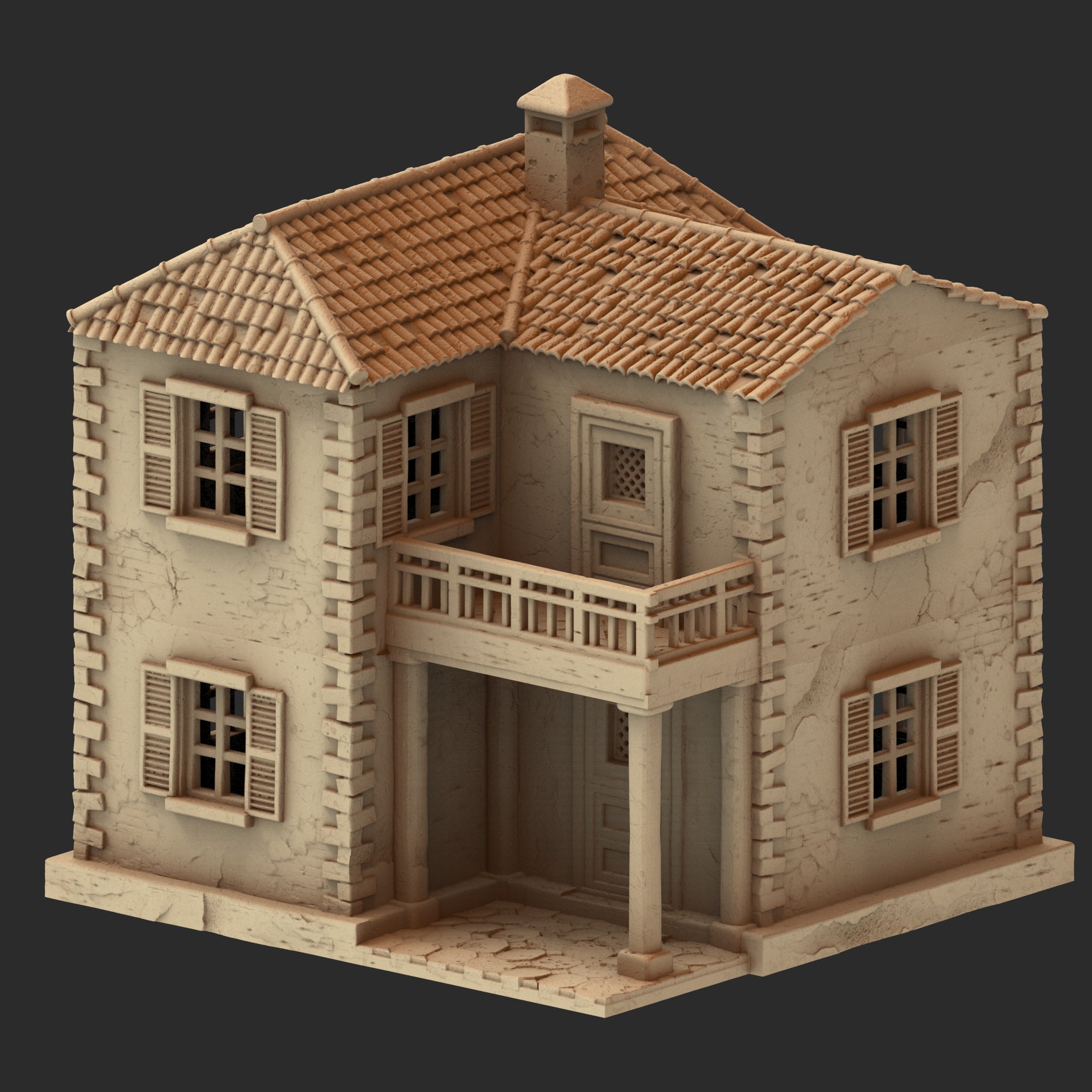 Provence Architecture Part 1 – 13 Printable STL Buildings (28mm Scale)