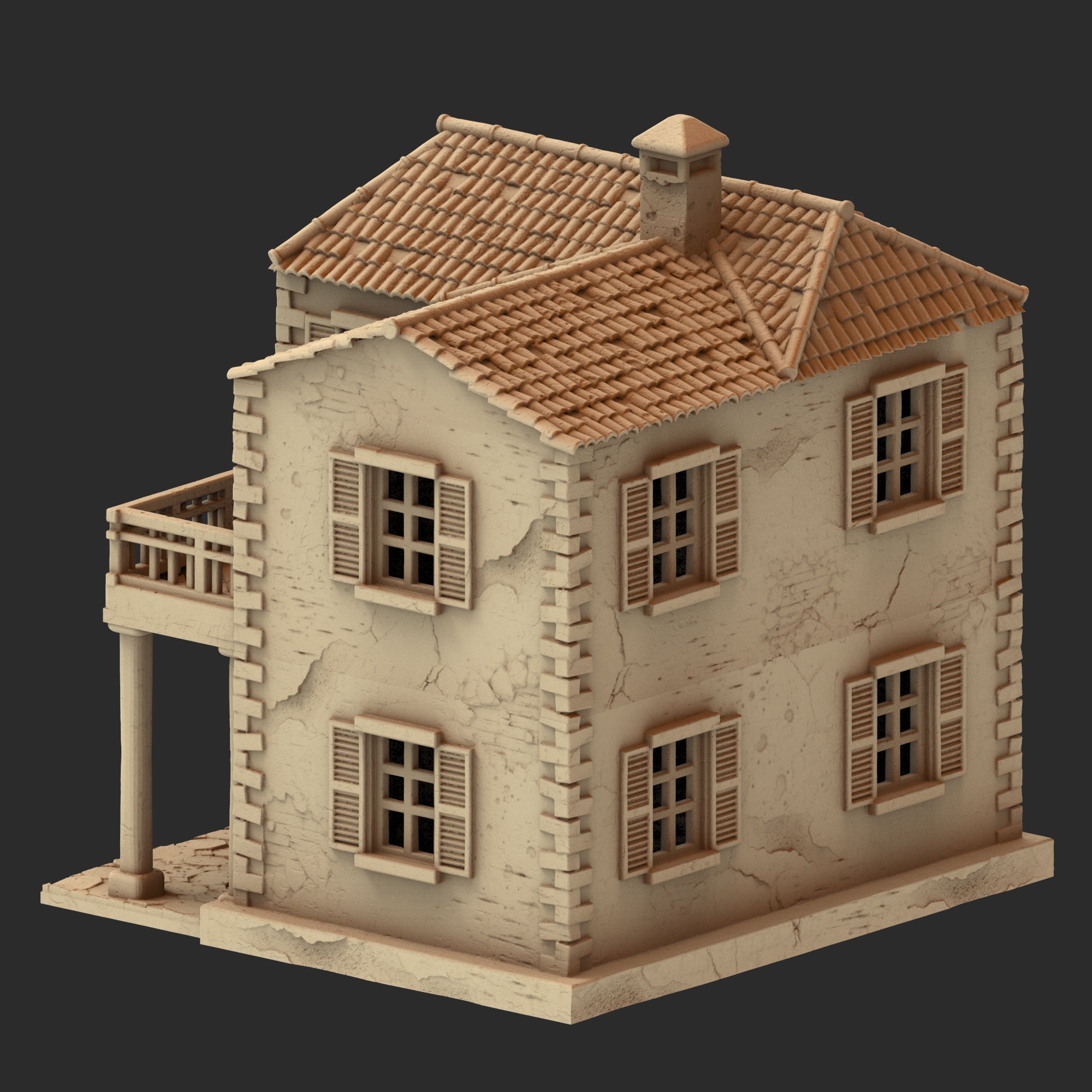 Provence Architecture Part 1 – 13 Printable STL Buildings (28mm Scale)