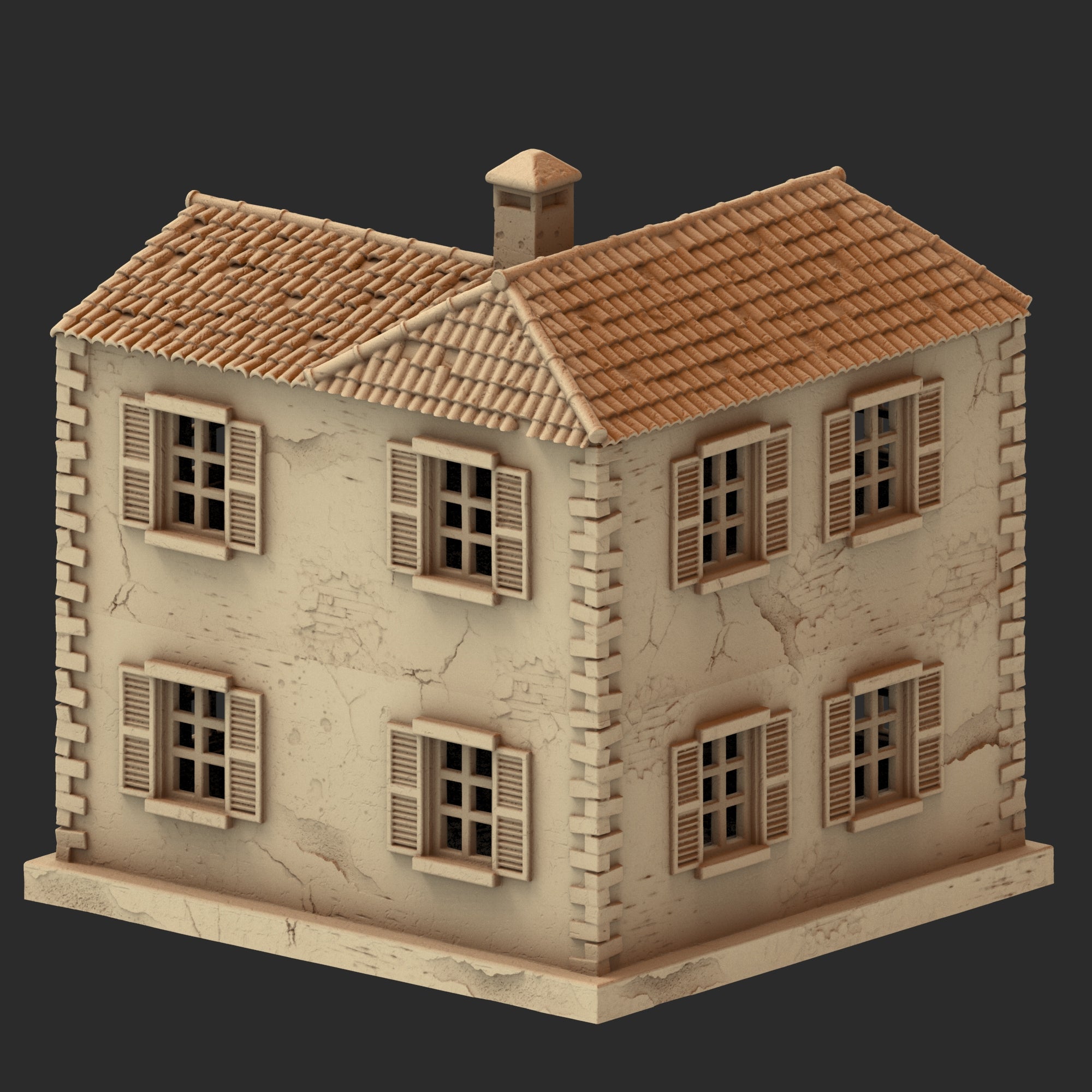 Provence Architecture Part 1 – 13 Printable STL Buildings (28mm Scale)