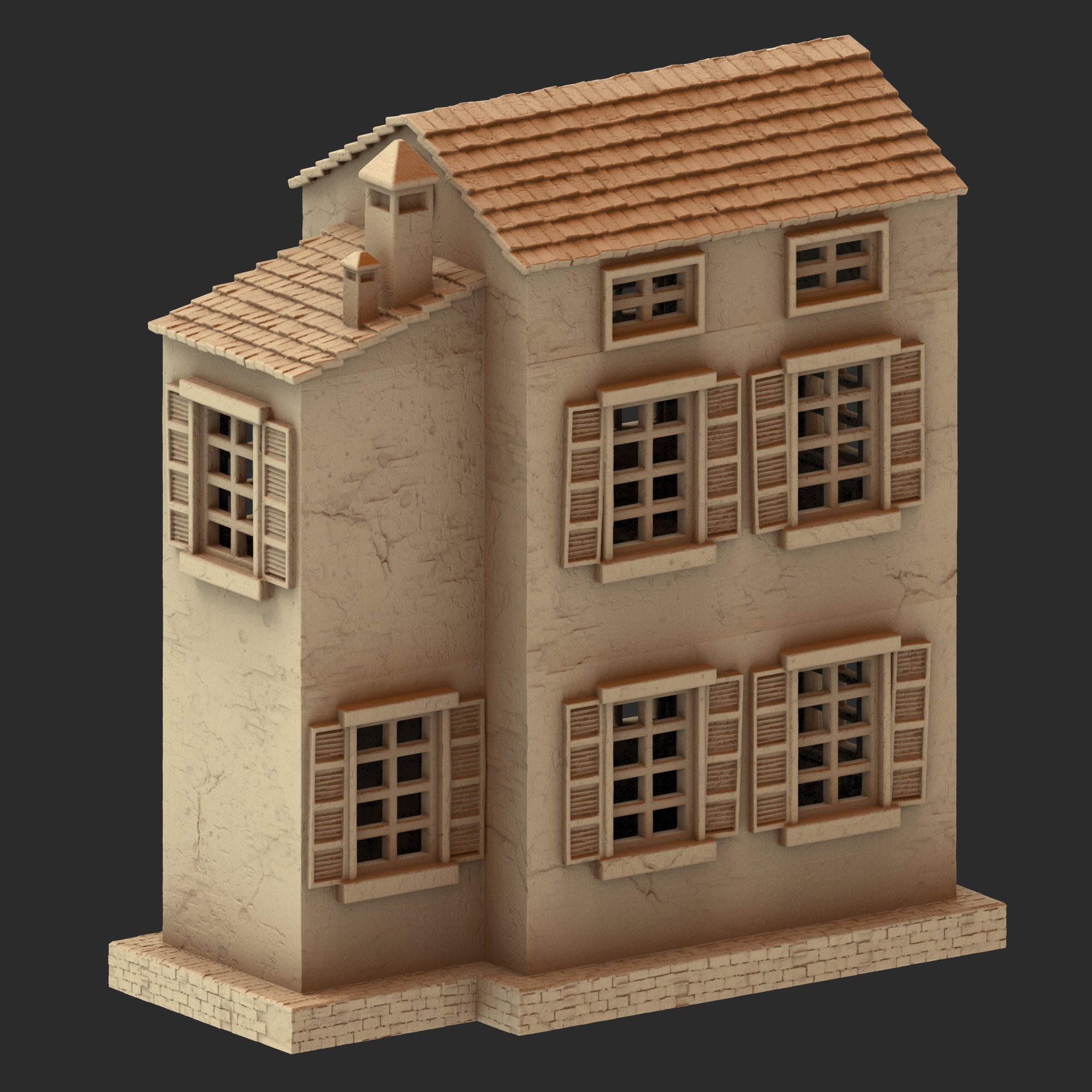 Provence Architecture Part 1 – 13 Printable STL Buildings (28mm Scale)