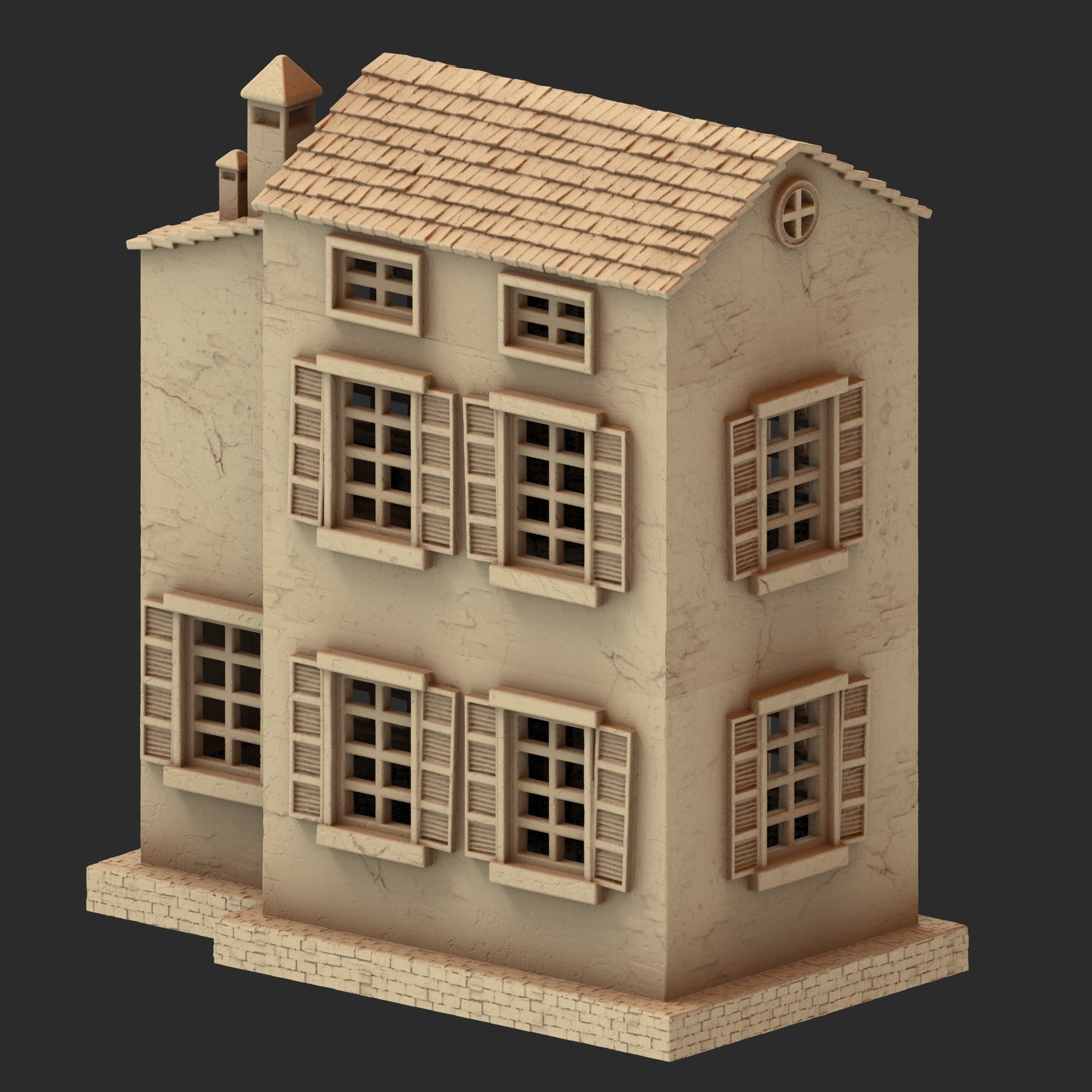 Provence Architecture Part 1 – 13 Printable STL Buildings (28mm Scale)