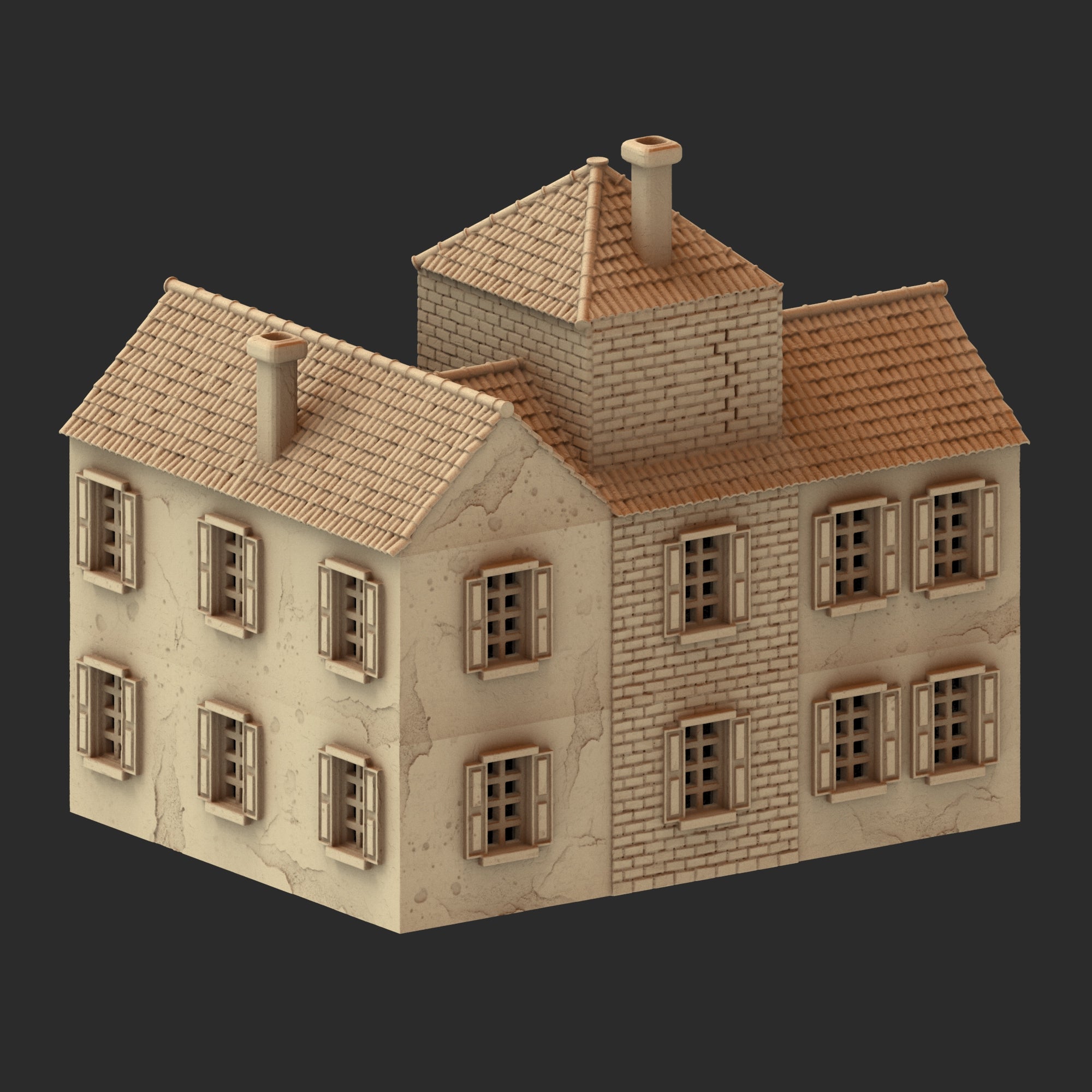 Provence Architecture Part 1 – 13 Printable STL Buildings (28mm Scale)
