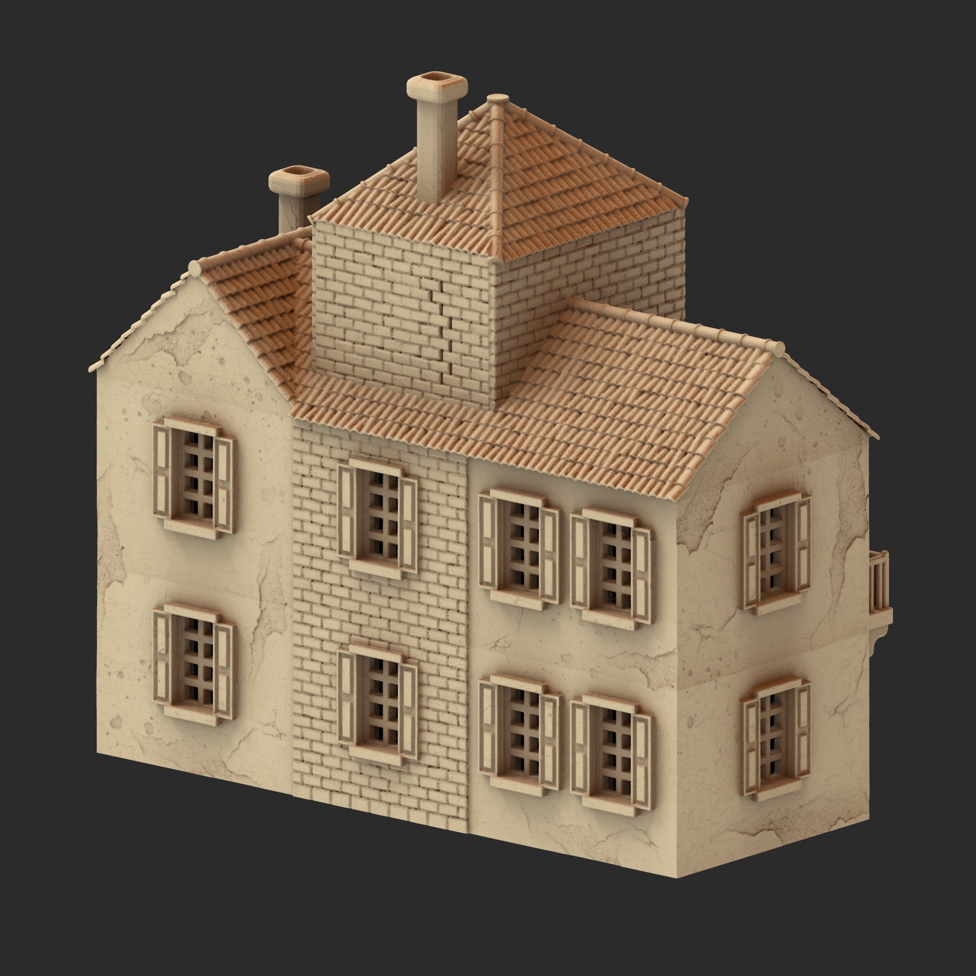 Provence Architecture Part 1 – 13 Printable STL Buildings (28mm Scale)