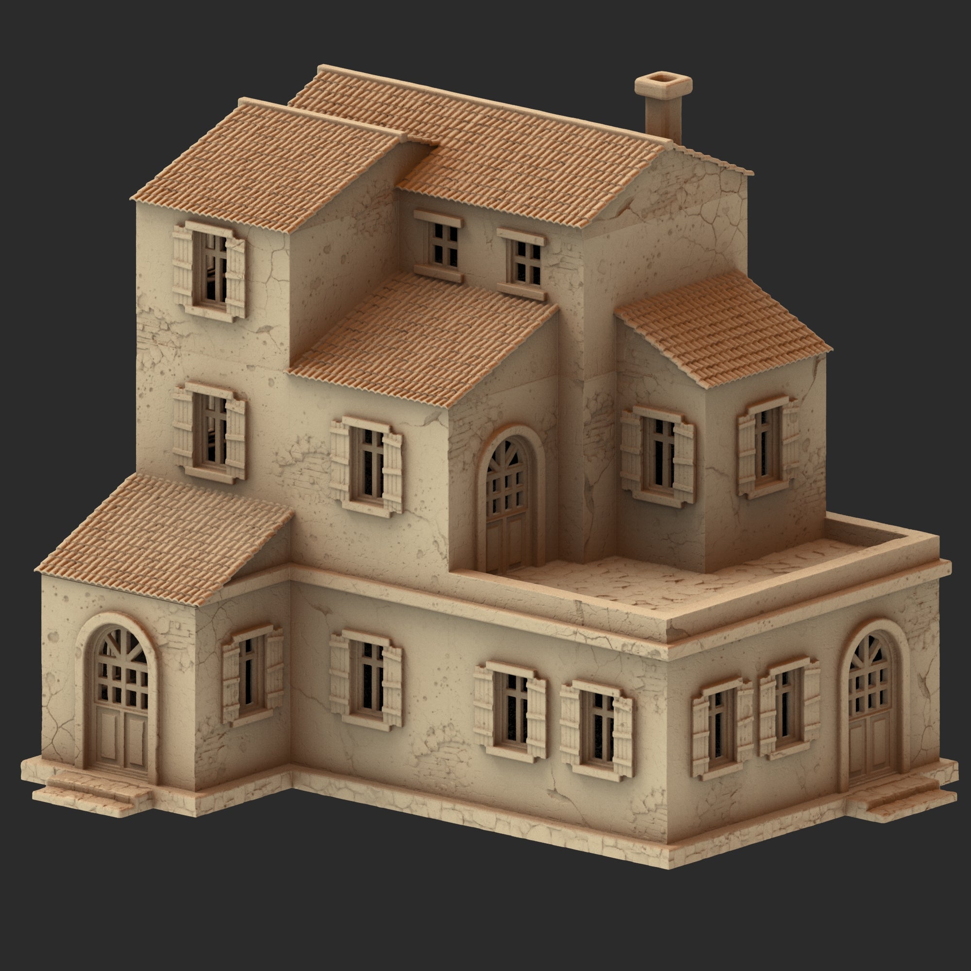 Provence Architecture Part 1 – 13 Printable STL Buildings (28mm Scale)