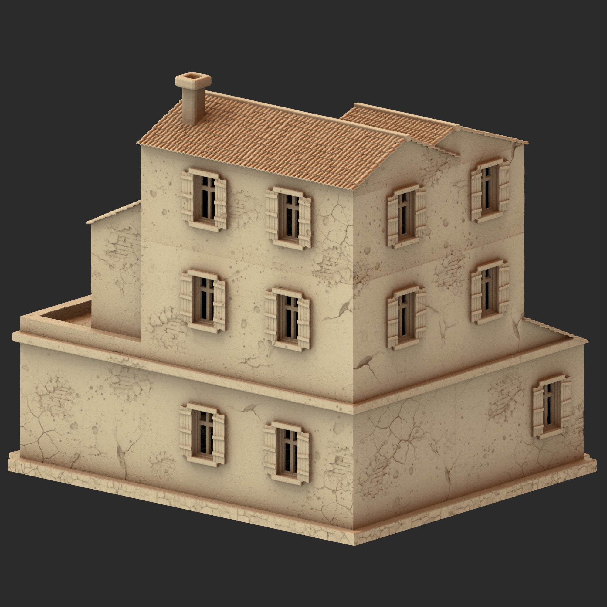 Provence Architecture Part 1 – 13 Printable STL Buildings (28mm Scale)