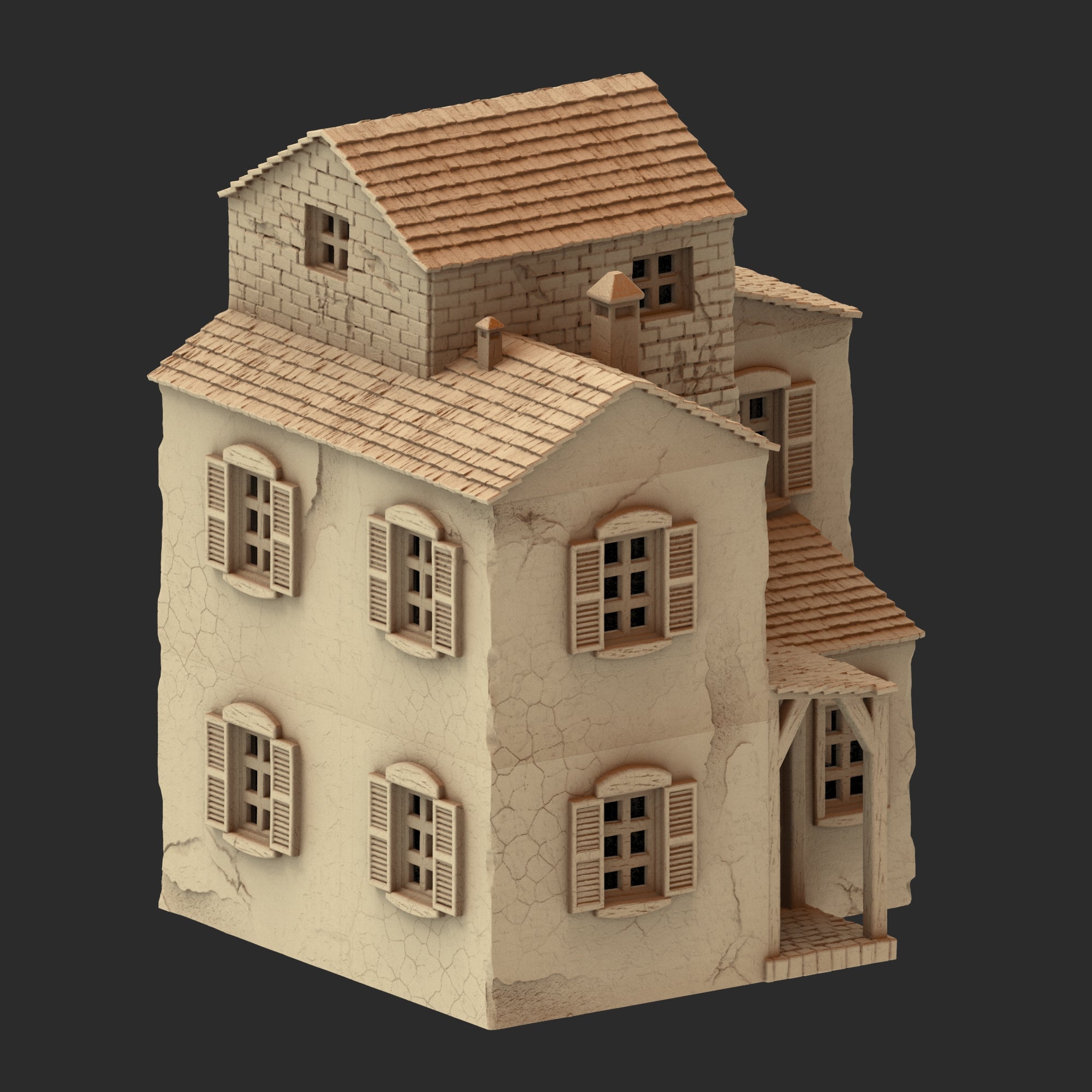 Provence Architecture Part 1 – 13 Printable STL Buildings (28mm Scale)