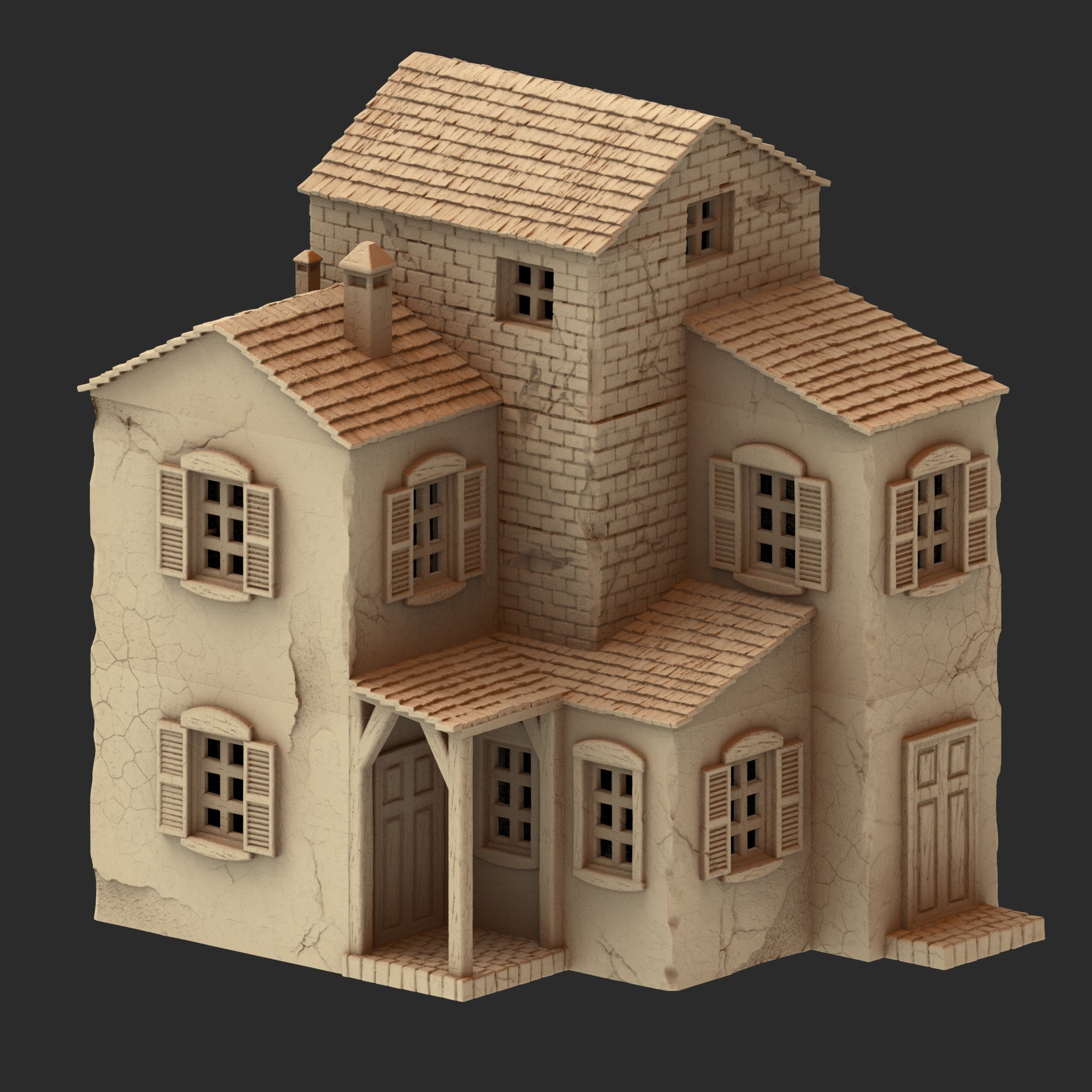 Provence Architecture Part 1 – 13 Printable STL Buildings (28mm Scale)