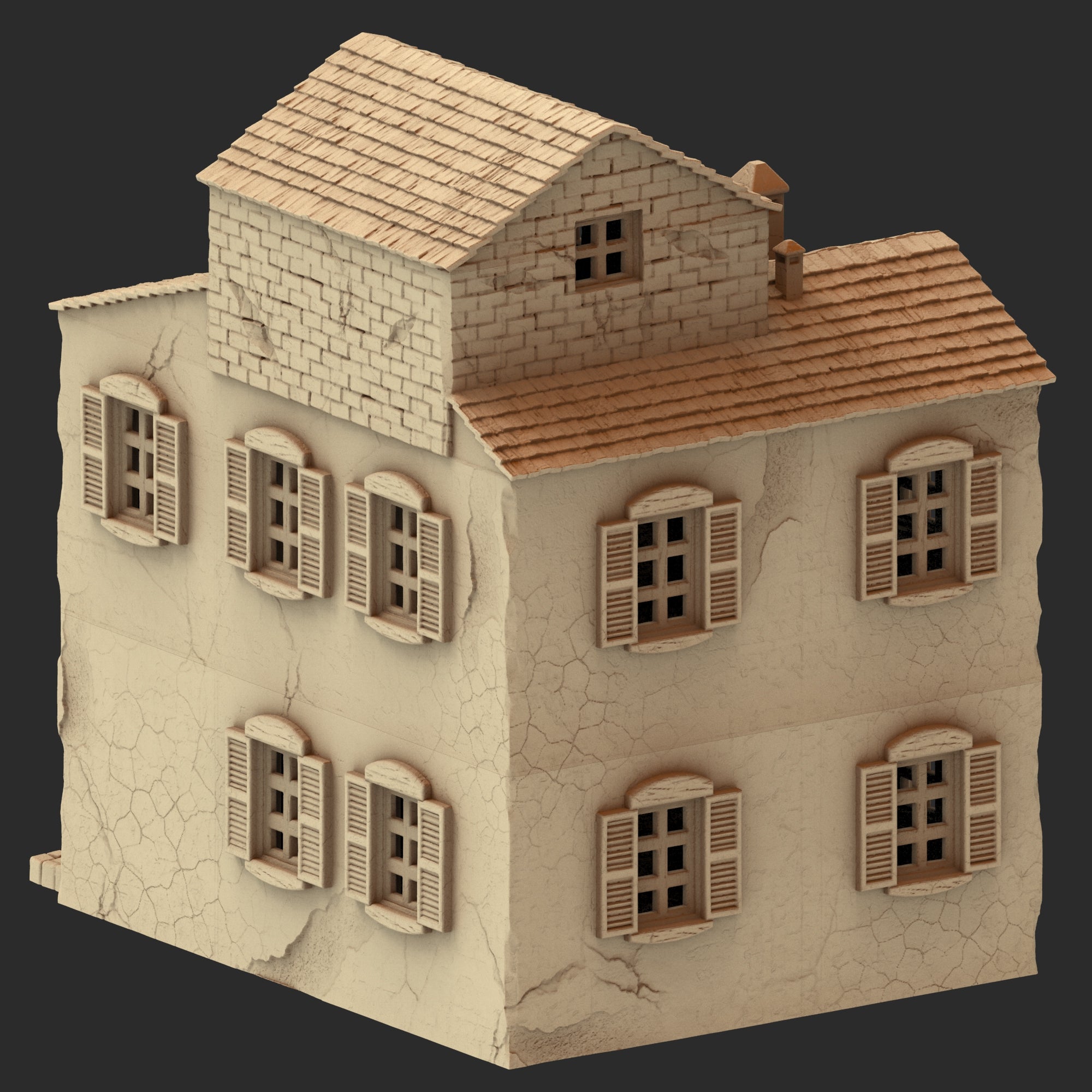 Provence Architecture Part 1 – 13 Printable STL Buildings (28mm Scale)