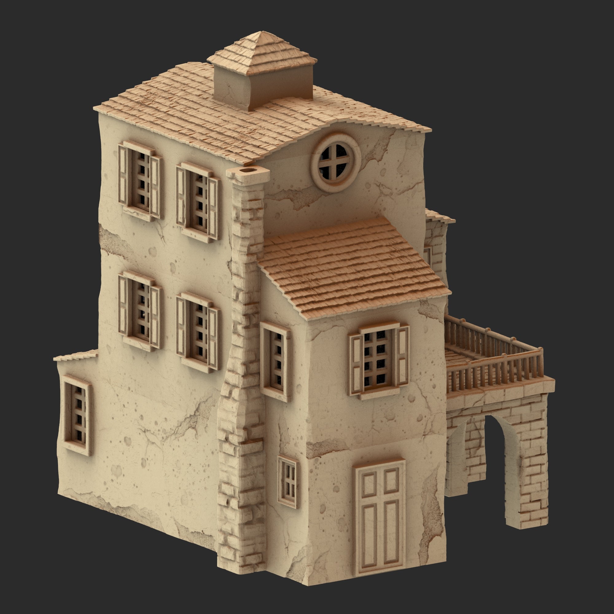 Provence Architecture Part 1 – 13 Printable STL Buildings (28mm Scale)