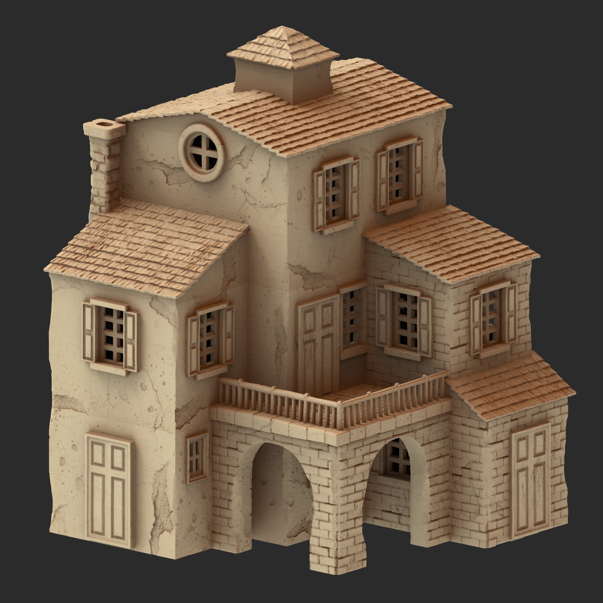 Provence Architecture Part 1 – 13 Printable STL Buildings (28mm Scale)