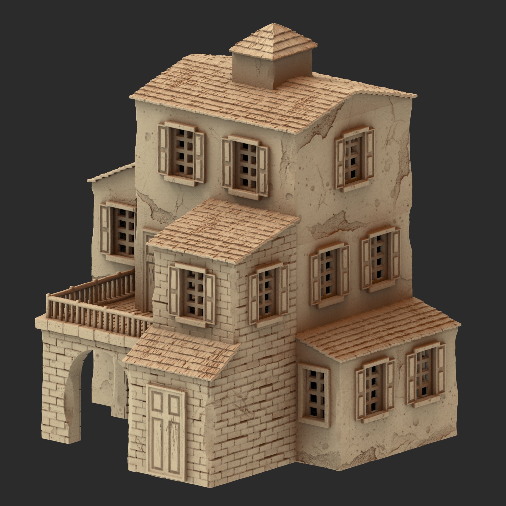 Provence Architecture Part 1 – 13 Printable STL Buildings (28mm Scale)