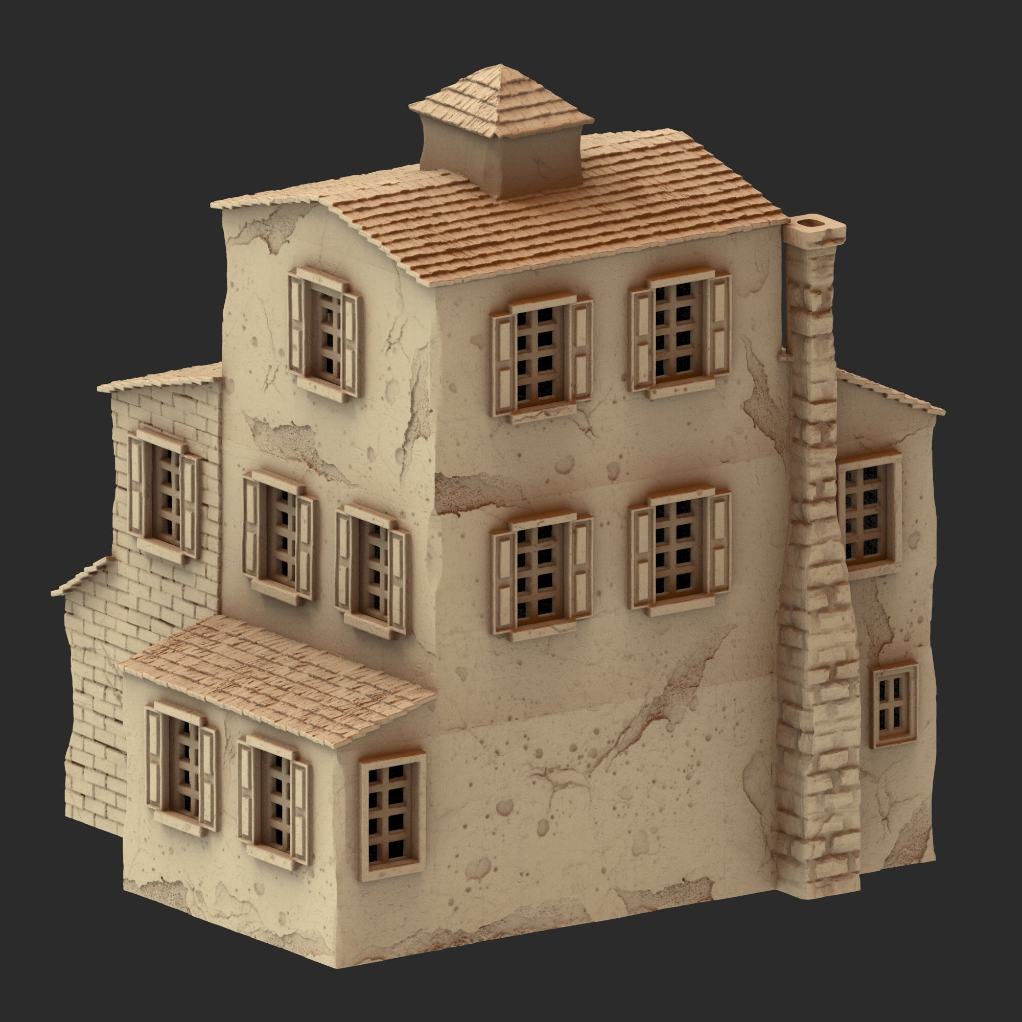 Provence Architecture Part 1 – 13 Printable STL Buildings (28mm Scale)