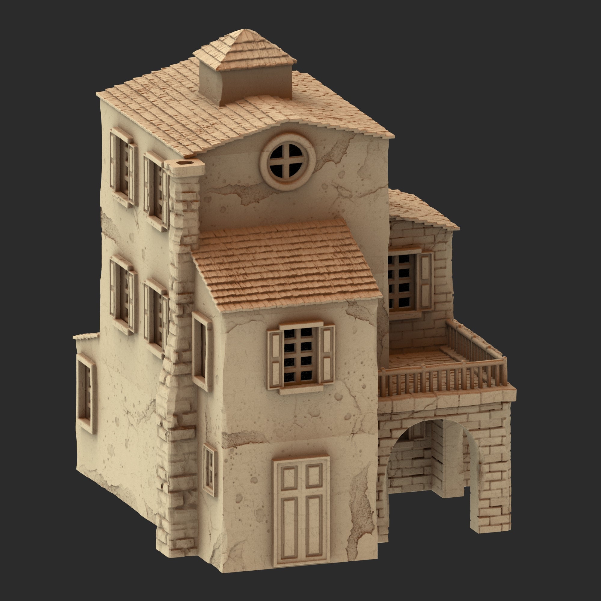 Provence Architecture Part 1 – 13 Printable STL Buildings (28mm Scale)