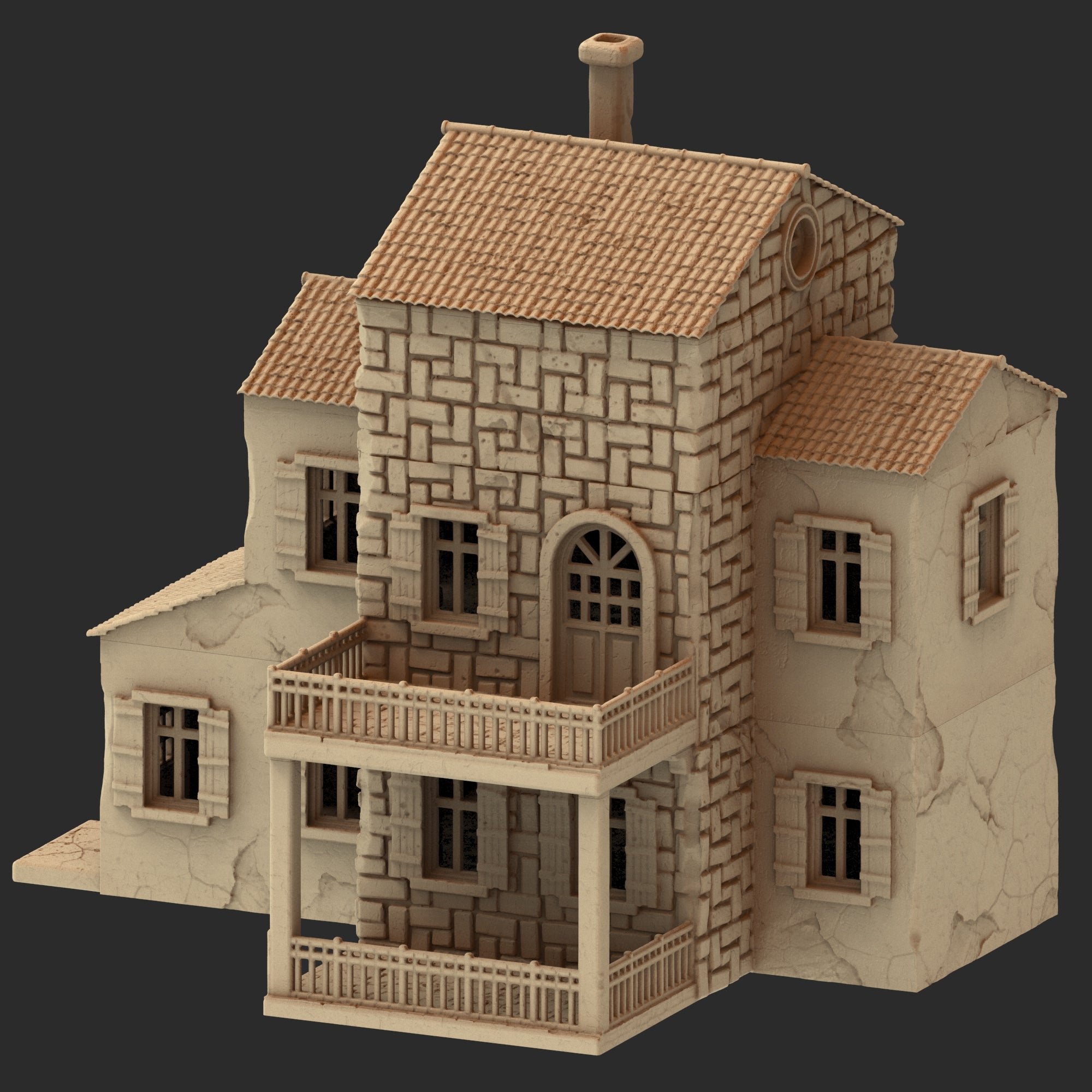 Provence Architecture Part 1 – 13 Printable STL Buildings (28mm Scale)