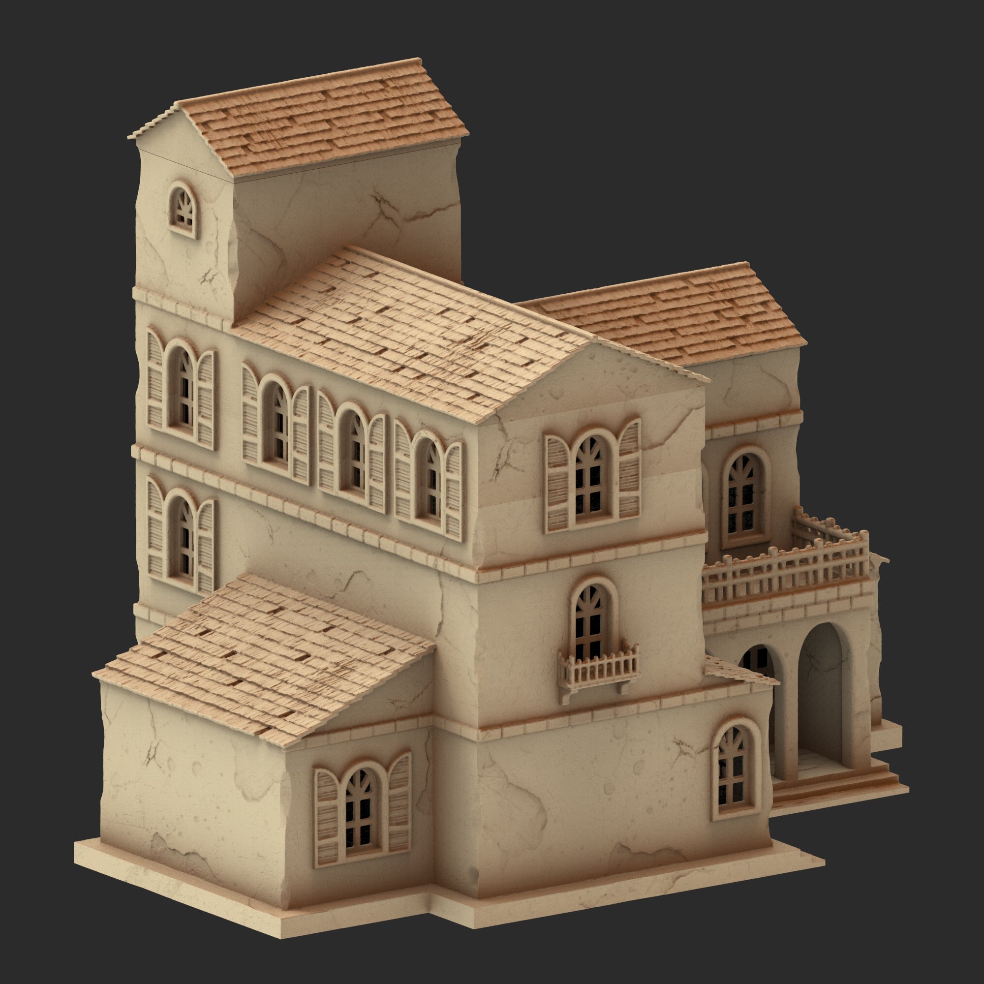 Provence Architecture Part 1 – 13 Printable STL Buildings (28mm Scale)
