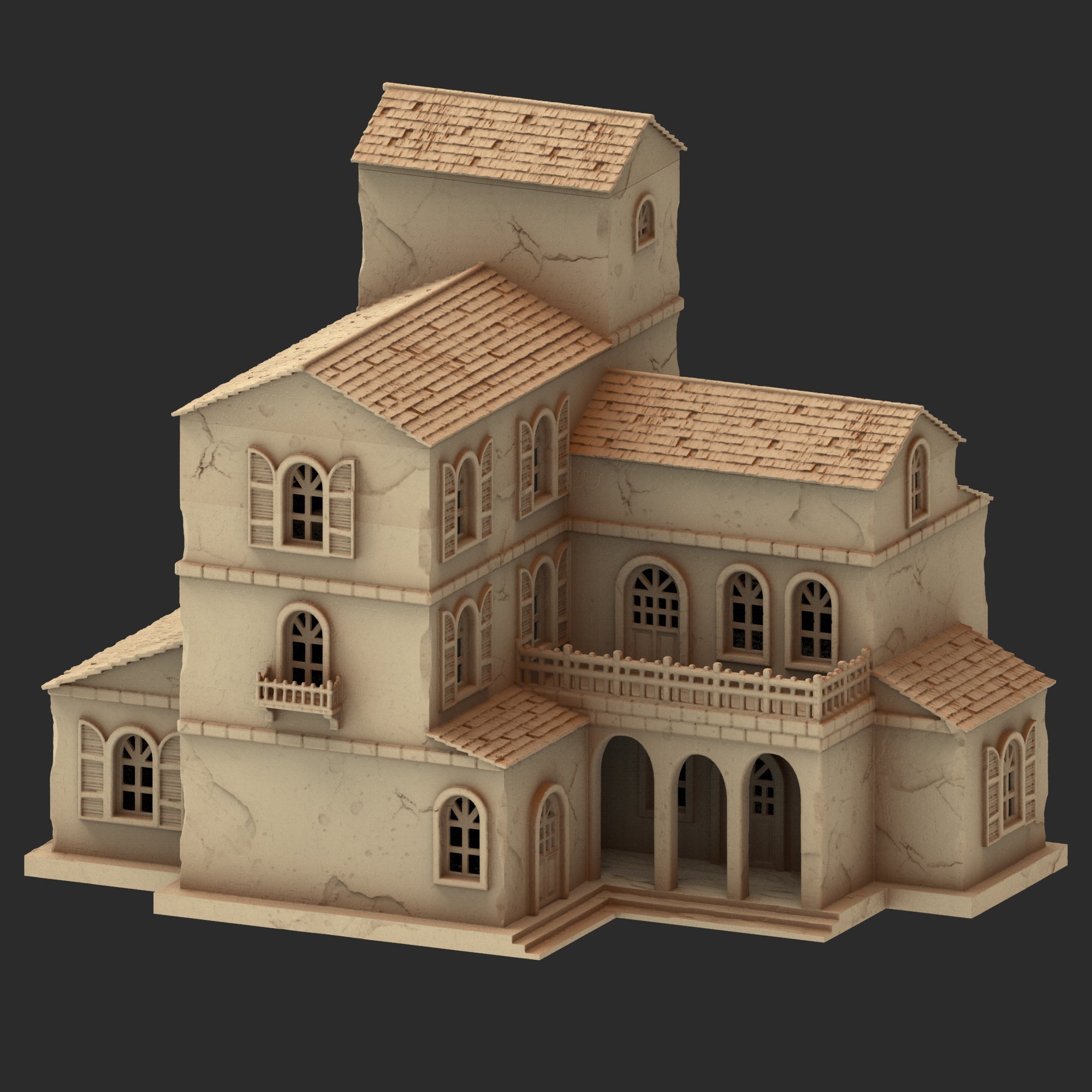 Provence Architecture Part 1 – 13 Printable STL Buildings (28mm Scale)