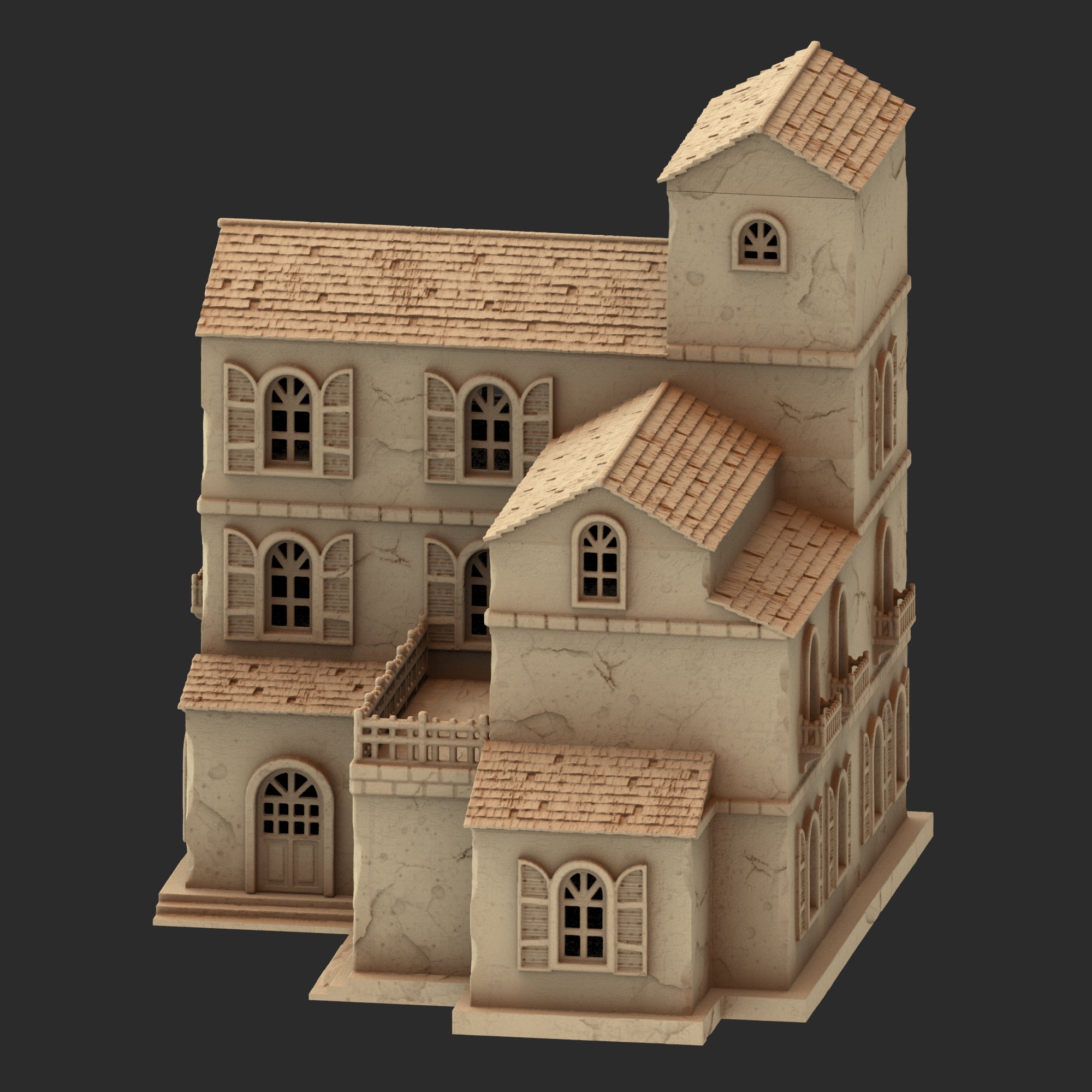 Provence Architecture Part 1 – 13 Printable STL Buildings (28mm Scale)