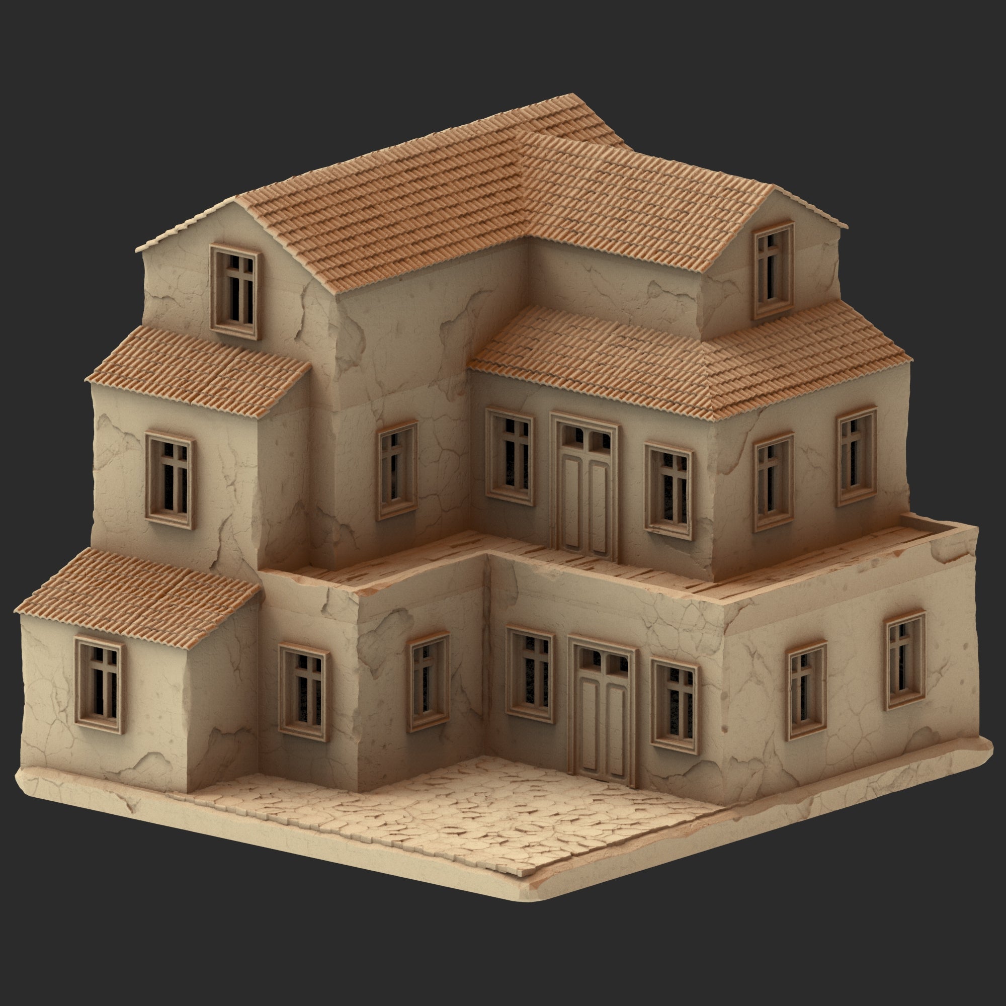Provence Architecture Part 1 – 13 Printable STL Buildings (28mm Scale)