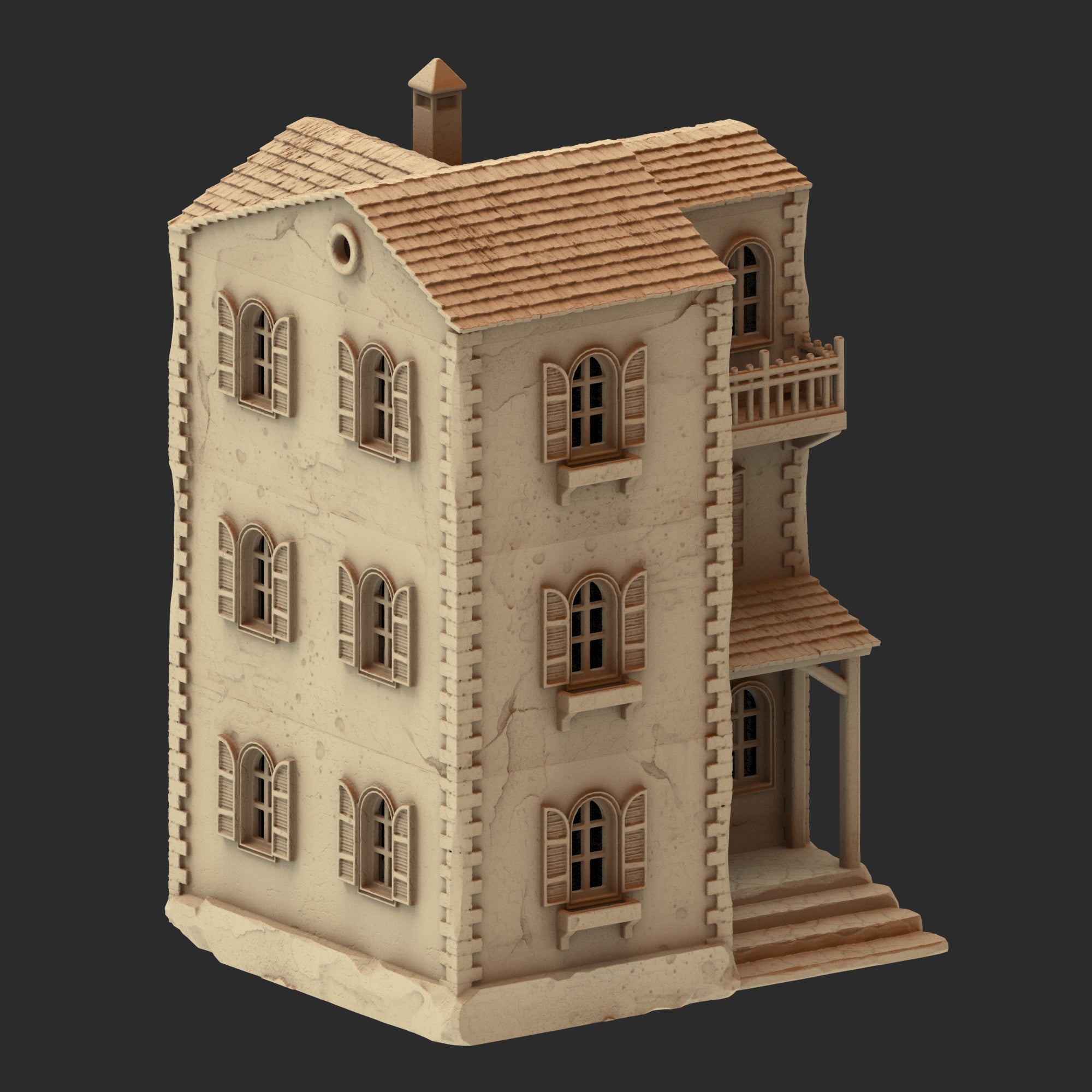 Provence Architecture Part 1 – 13 Printable STL Buildings (28mm Scale)