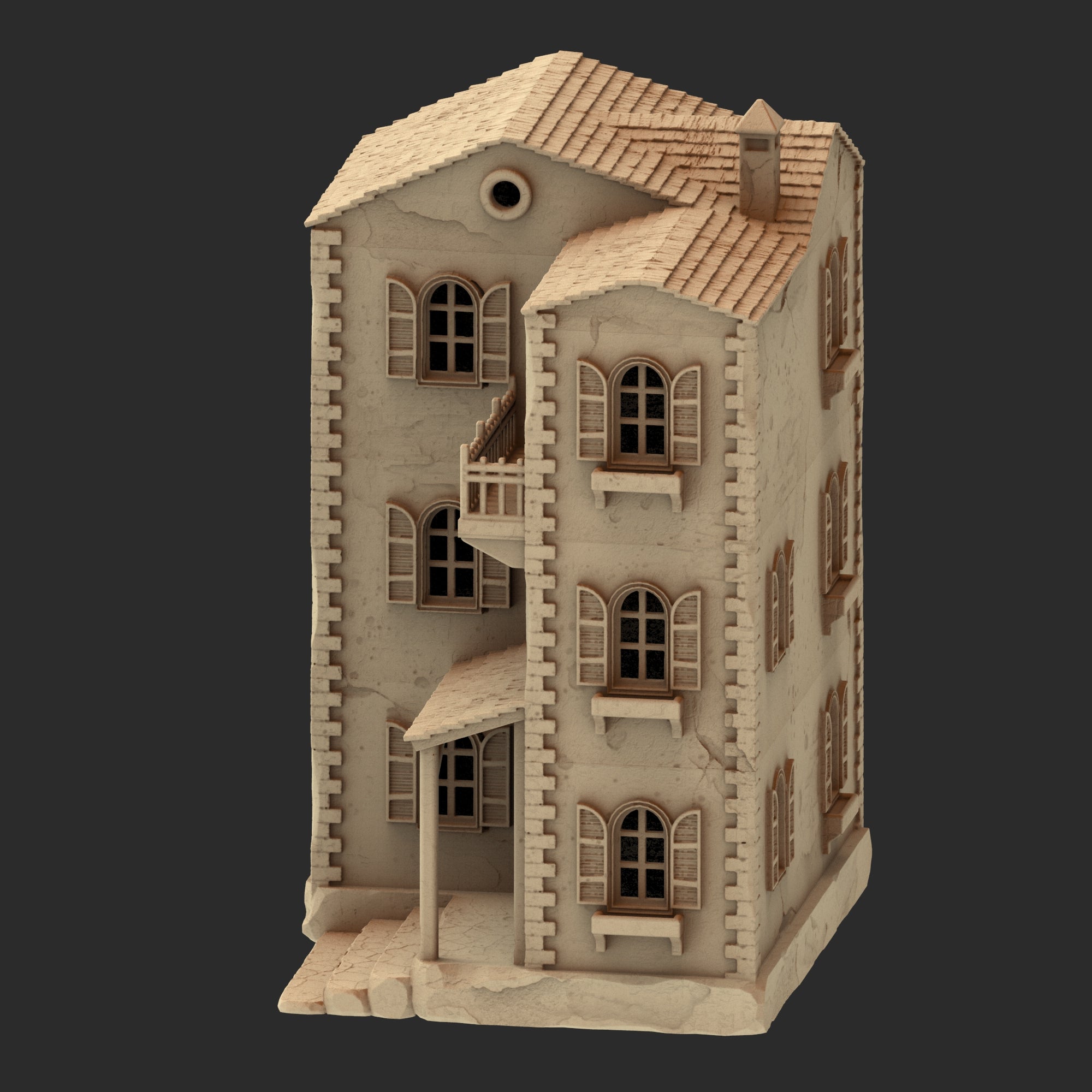 Provence Architecture Part 1 – 13 Printable STL Buildings (28mm Scale)
