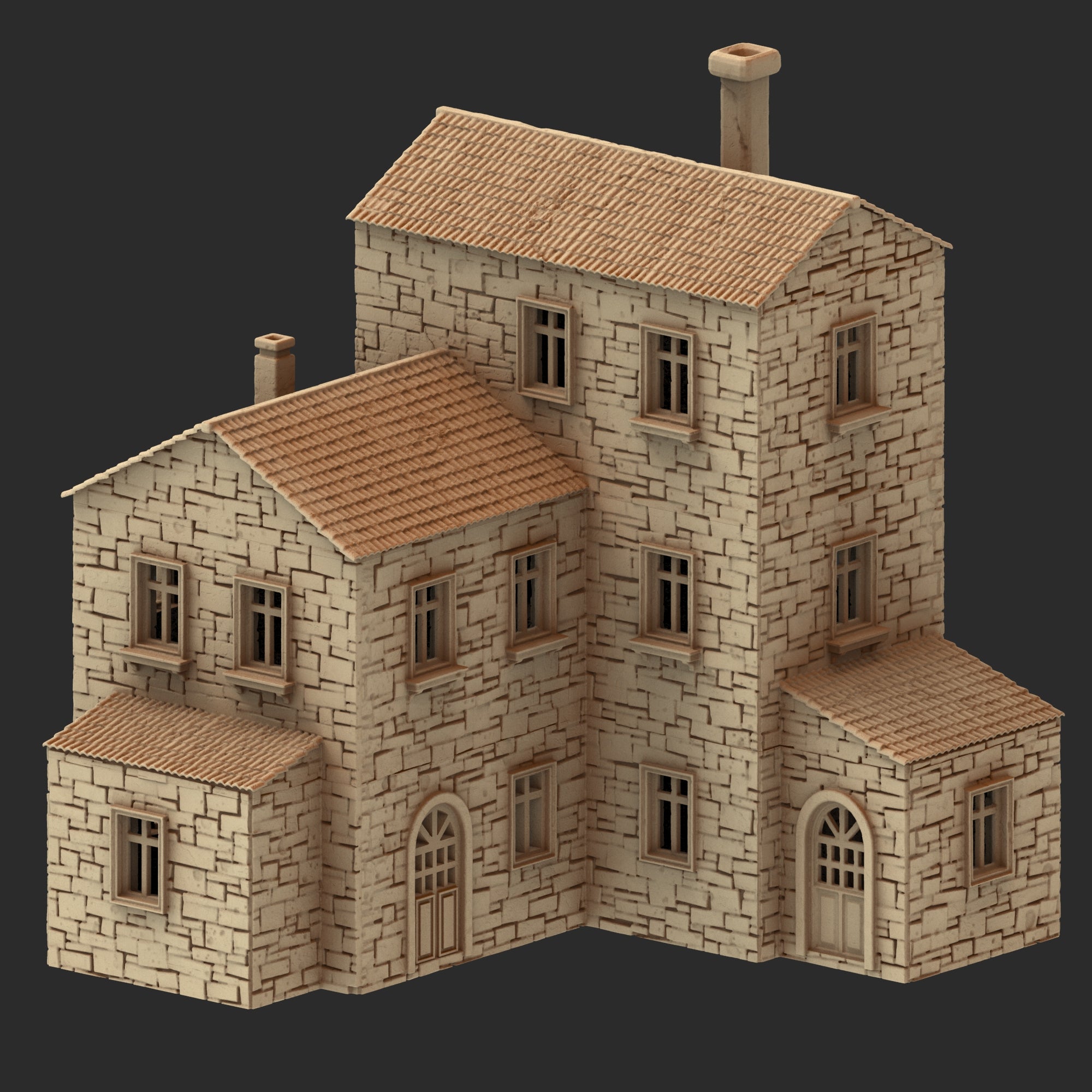 Provence Architecture Part 1 – 13 Printable STL Buildings (28mm Scale)
