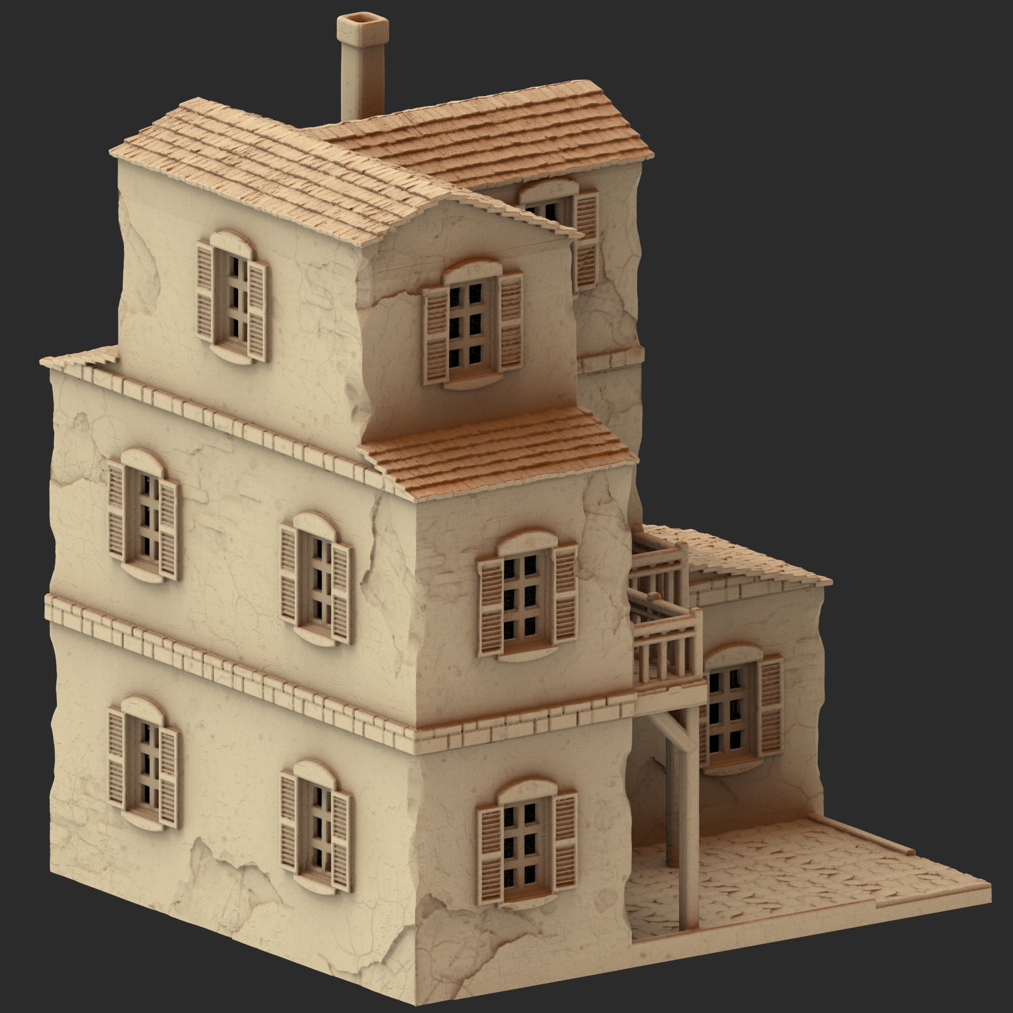 Provence Architecture Part 1 – 13 Printable STL Buildings (28mm Scale)