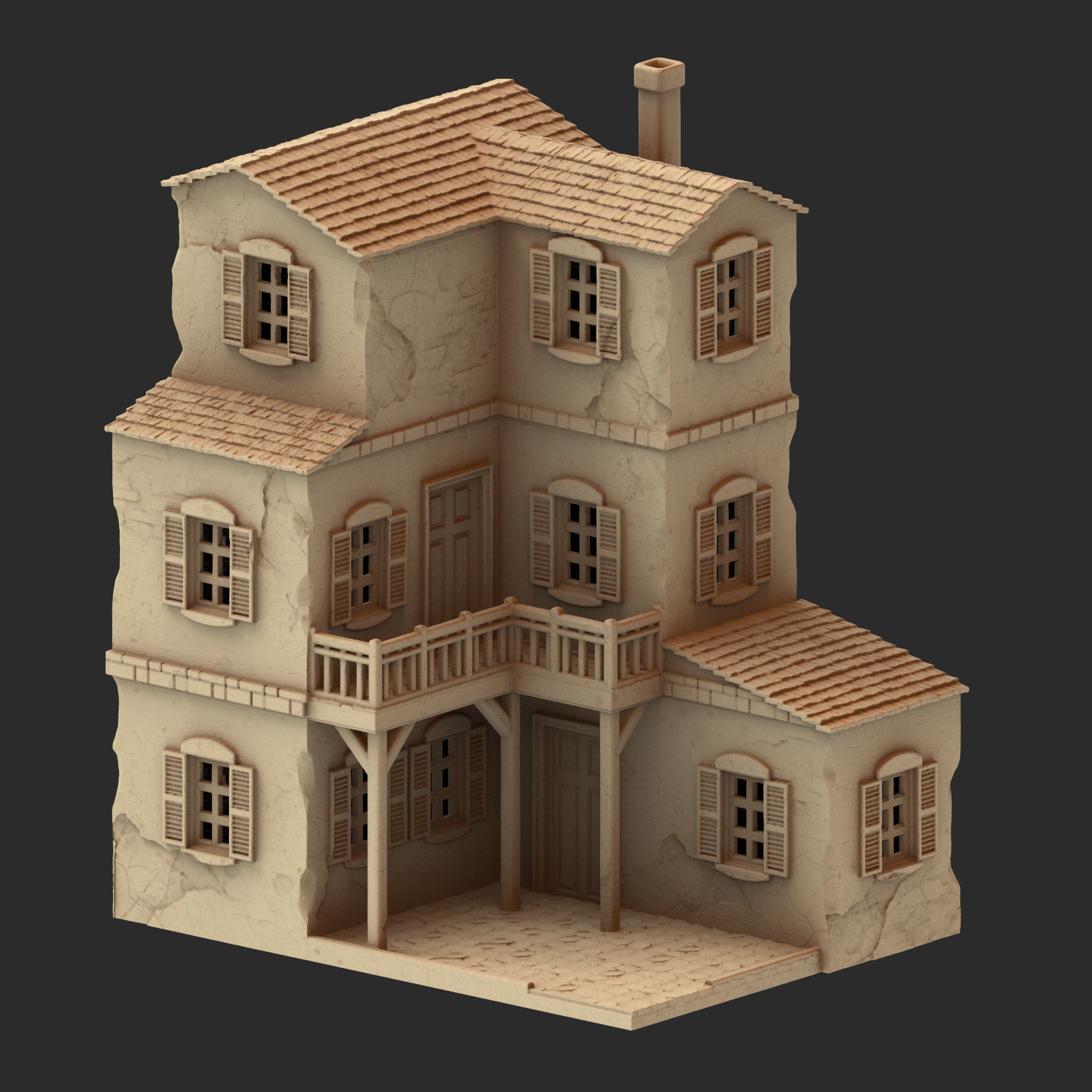 Provence Architecture Part 1 – 13 Printable STL Buildings (28mm Scale)