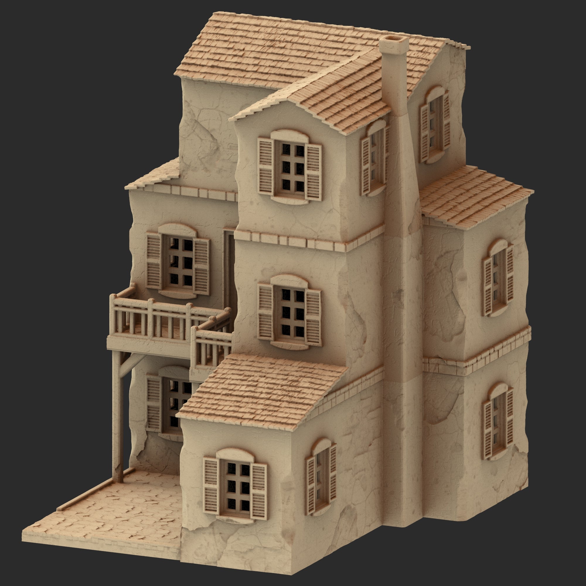 Provence Architecture Part 1 – 13 Printable STL Buildings (28mm Scale)