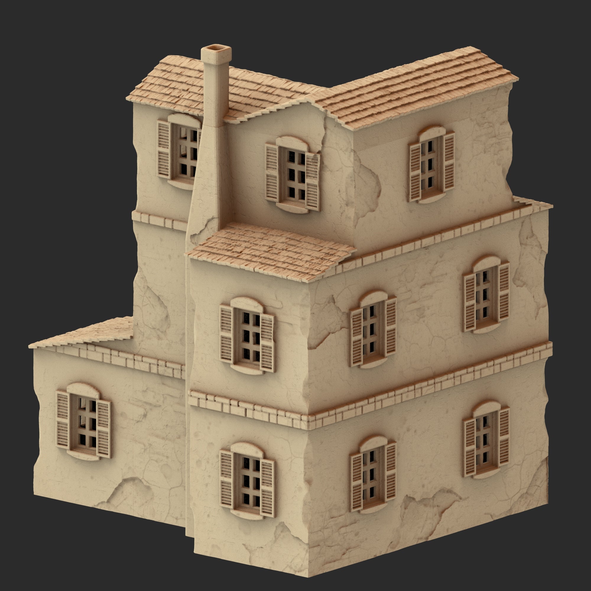 Provence Architecture Part 1 – 13 Printable STL Buildings (28mm Scale)