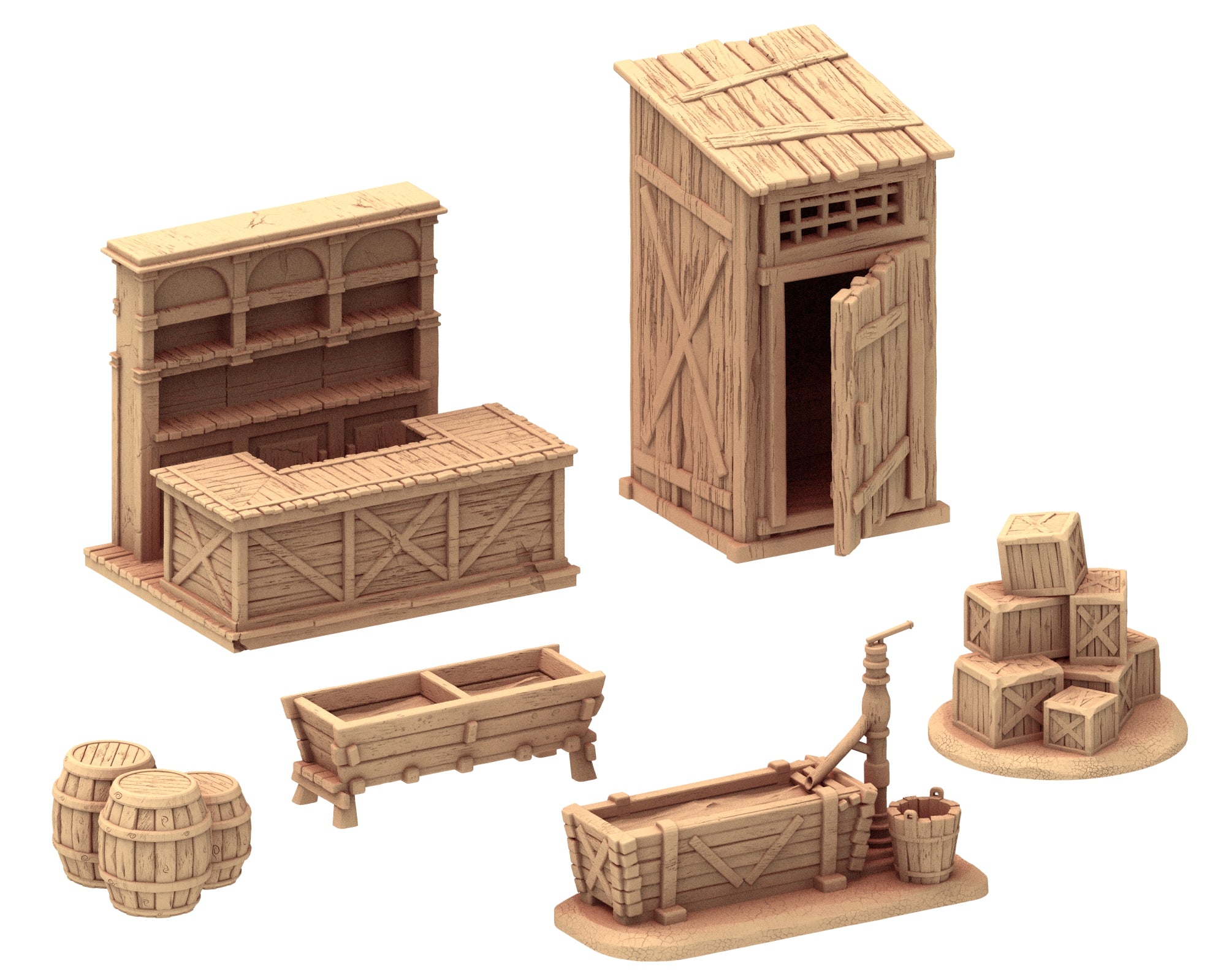 Wild West - Small town Part 1 - x10 Buildings