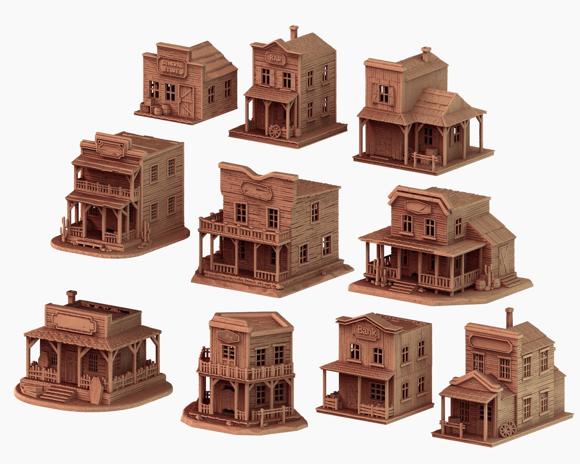 Wild West - Small town Part 1 - x10 Buildings