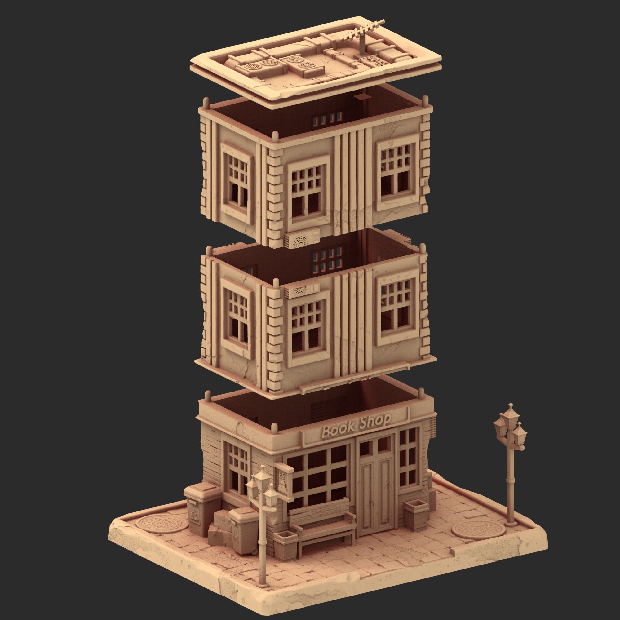 Small Town USA – 1900s – 6 Printable STL Buildings