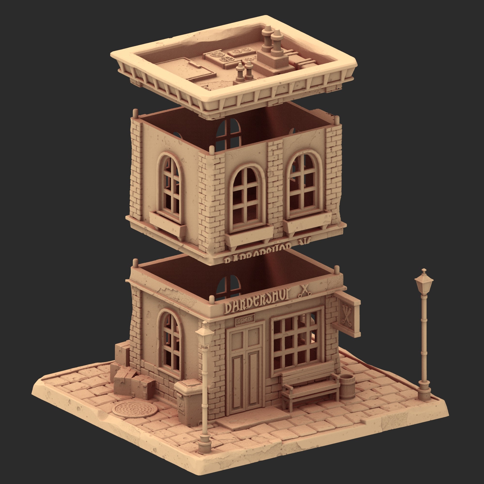 Small Town USA – 1900s – 6 Printable STL Buildings