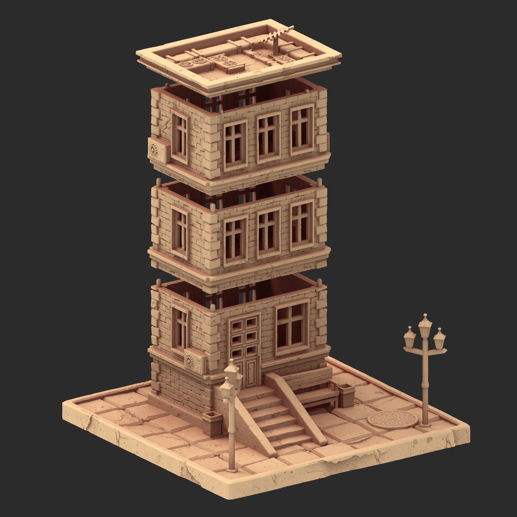 Small Town USA – 1900s – 6 Printable STL Buildings
