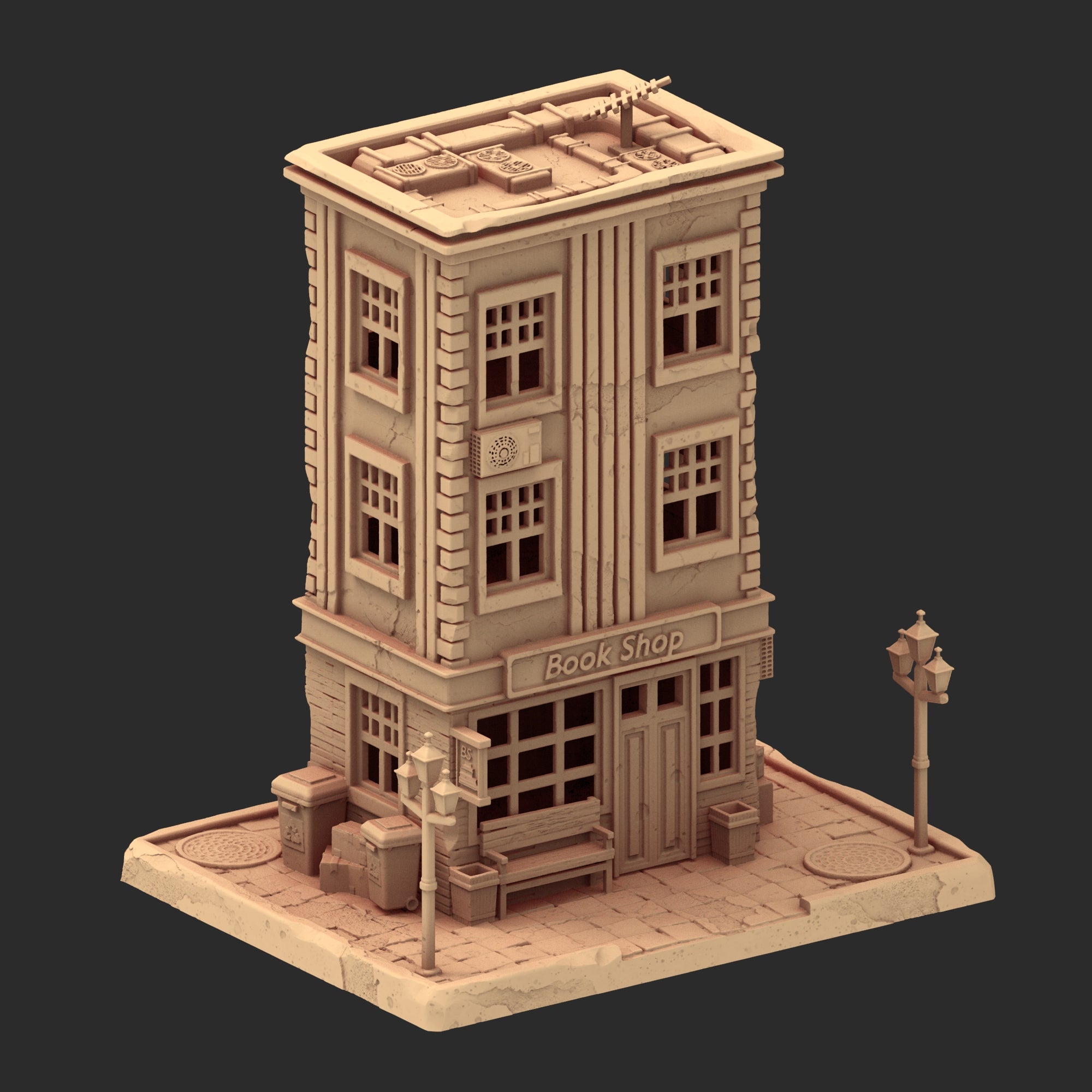 Small Town USA – 1900s – 6 Printable STL Buildings
