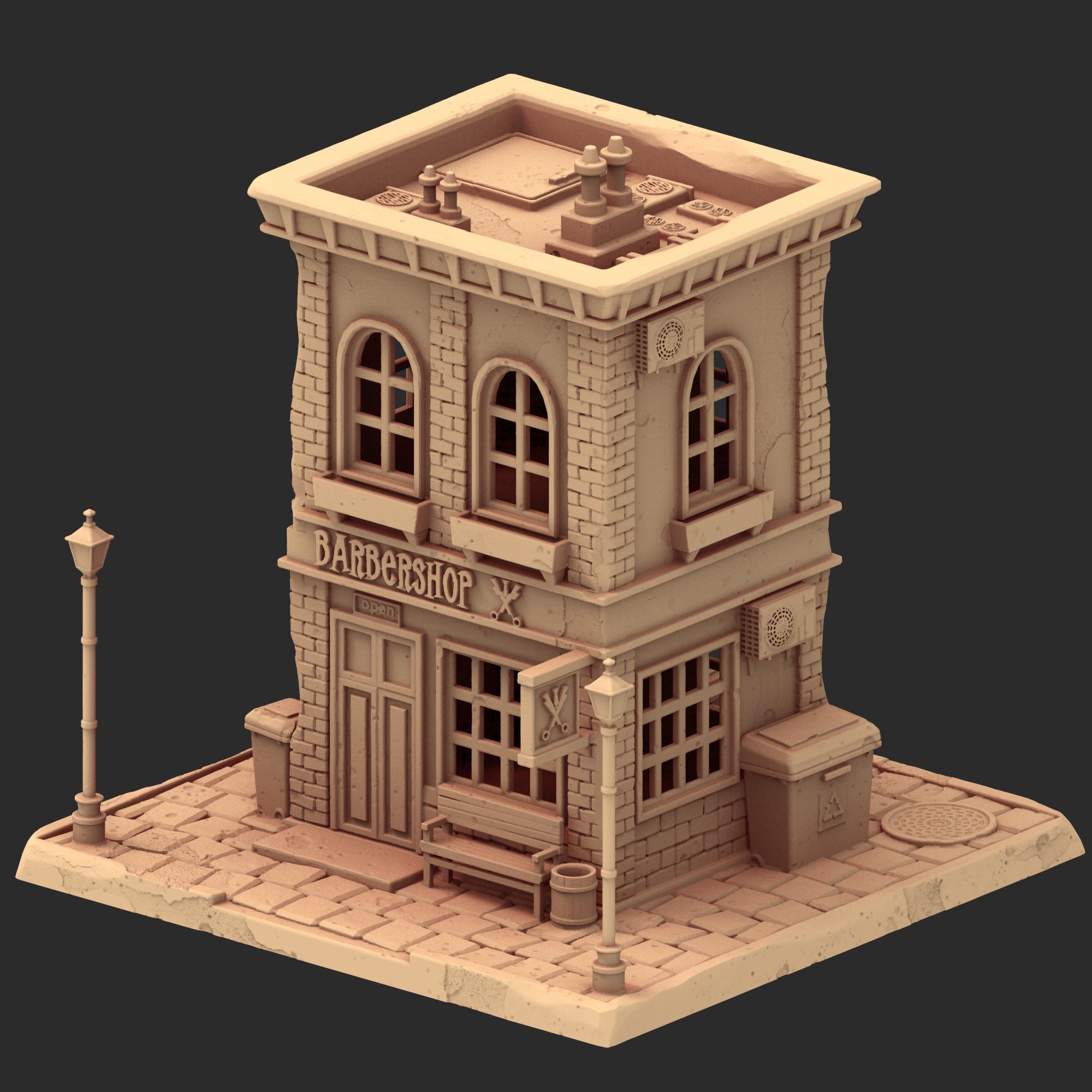 Small Town USA – 1900s – 6 Printable STL Buildings