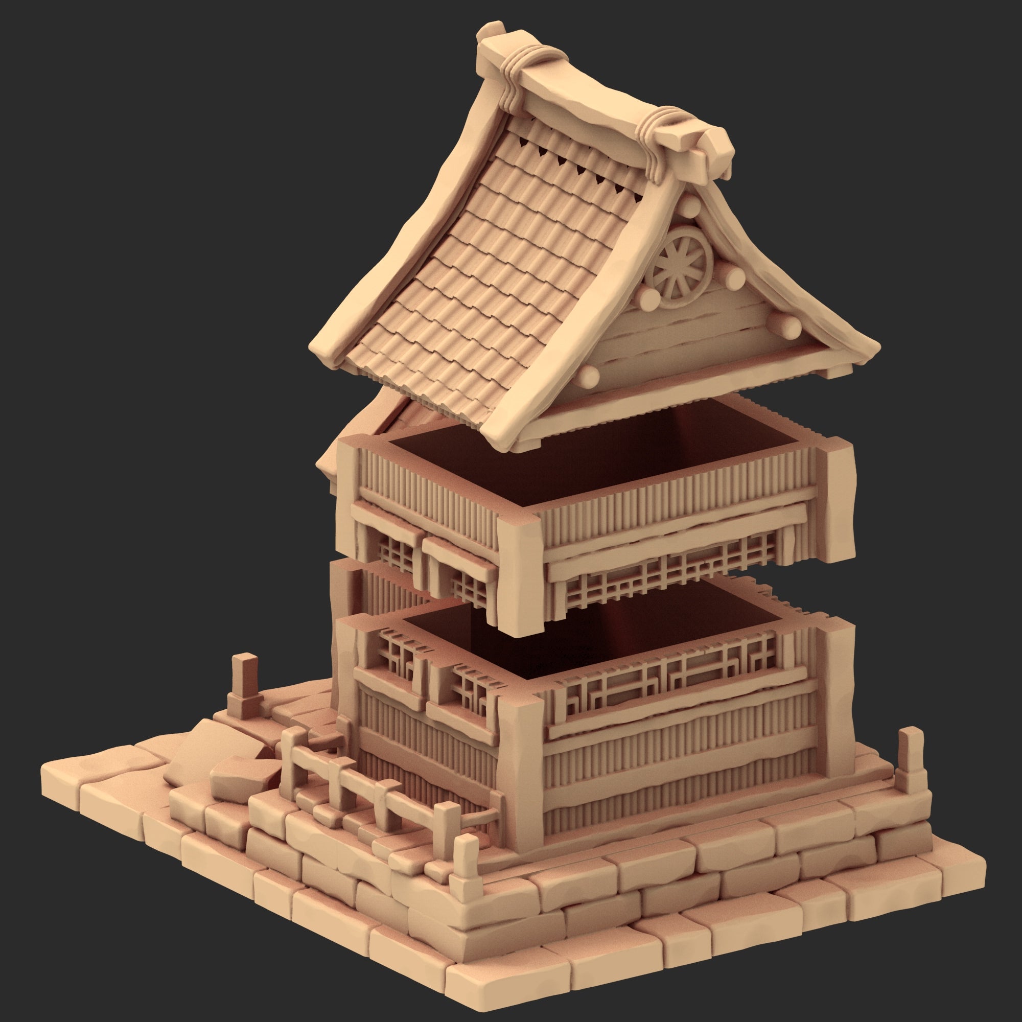 Stylized Japanese architecture - Part 2 - x5 Buildings