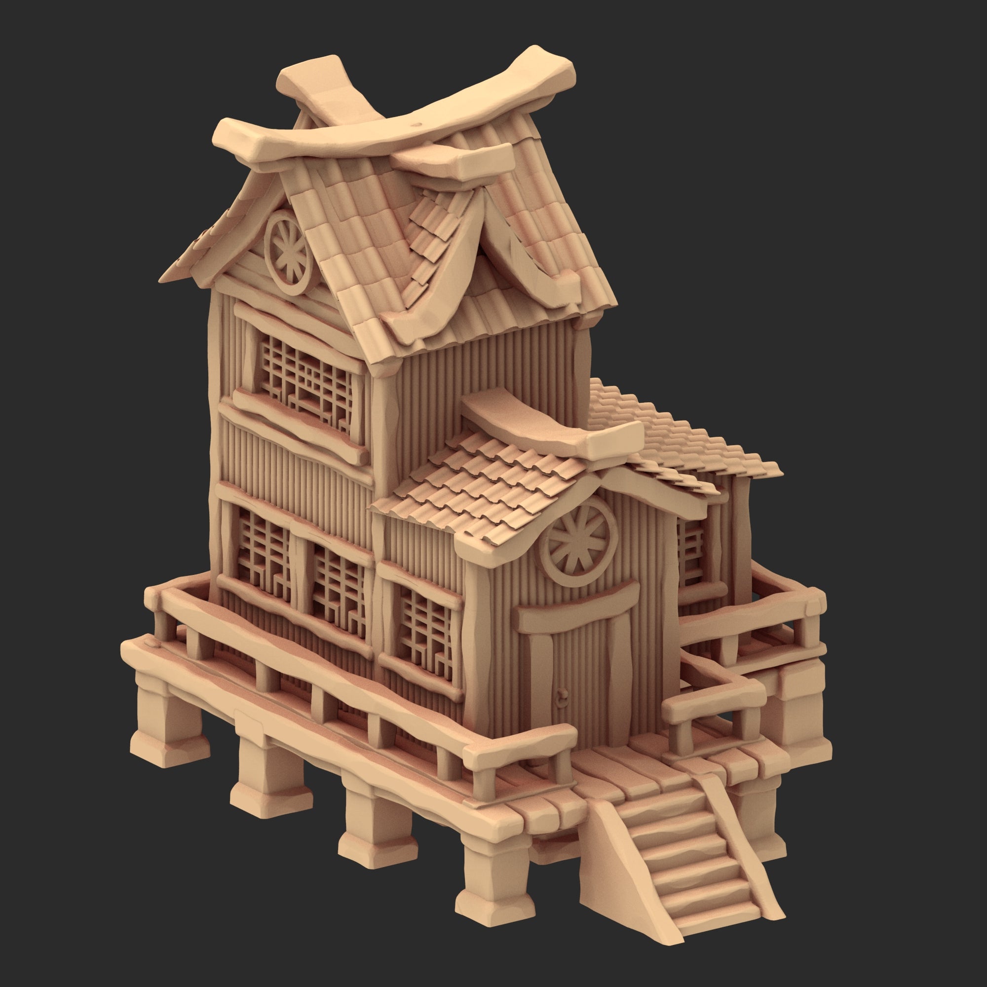 Stylized Japanese architecture - Part 2 - x5 Buildings