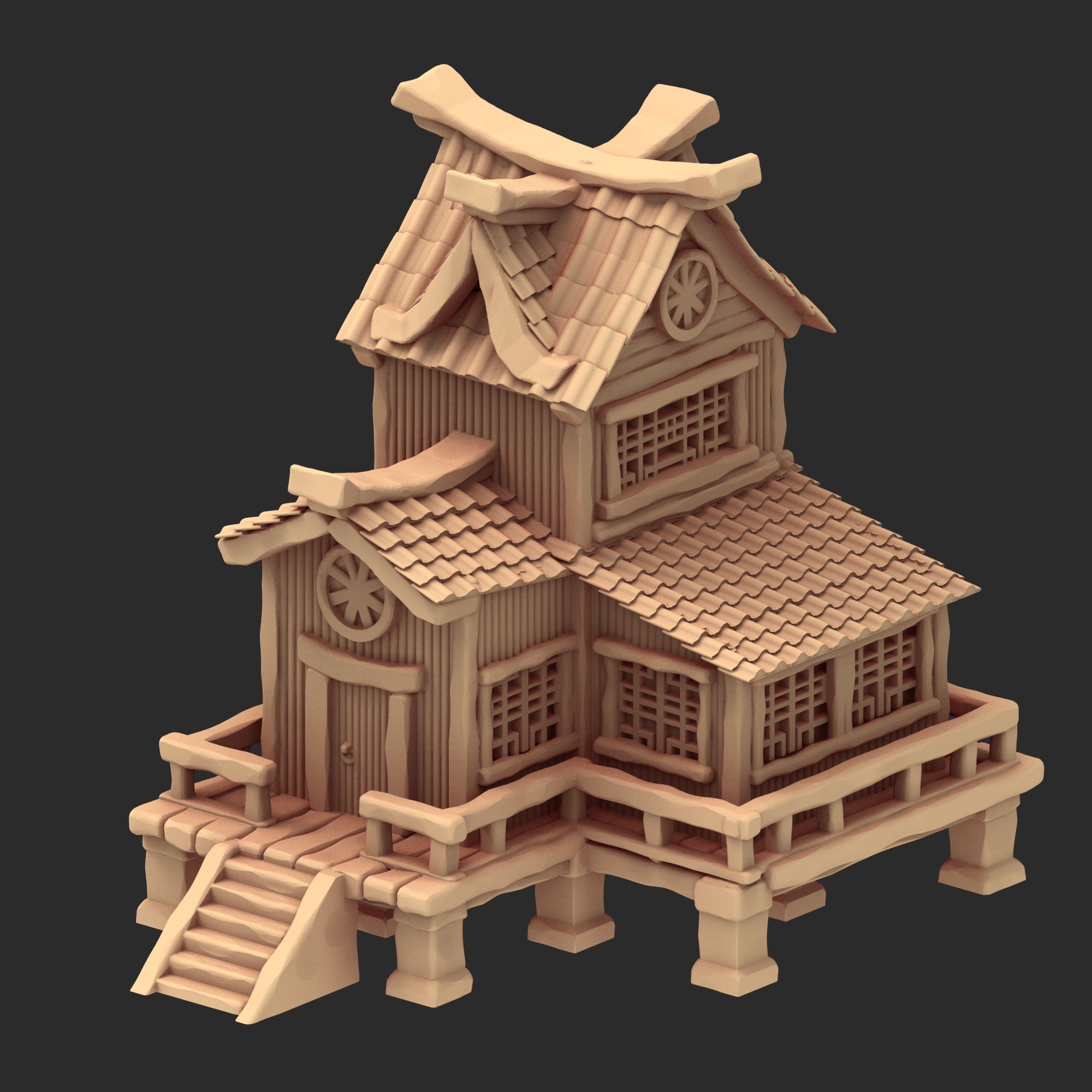 Stylized Japanese architecture - Part 2 - x5 Buildings
