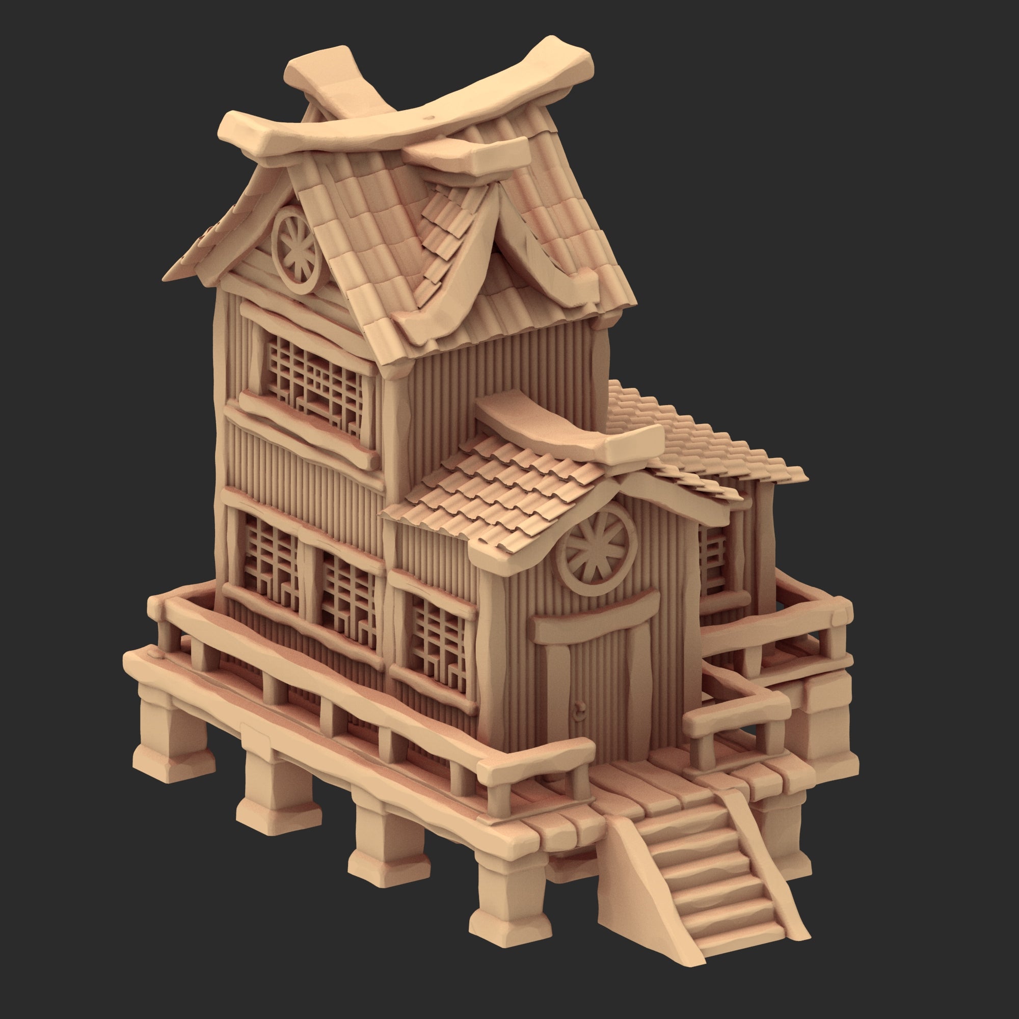 Stylized Japanese architecture - Part 2 - x5 Buildings