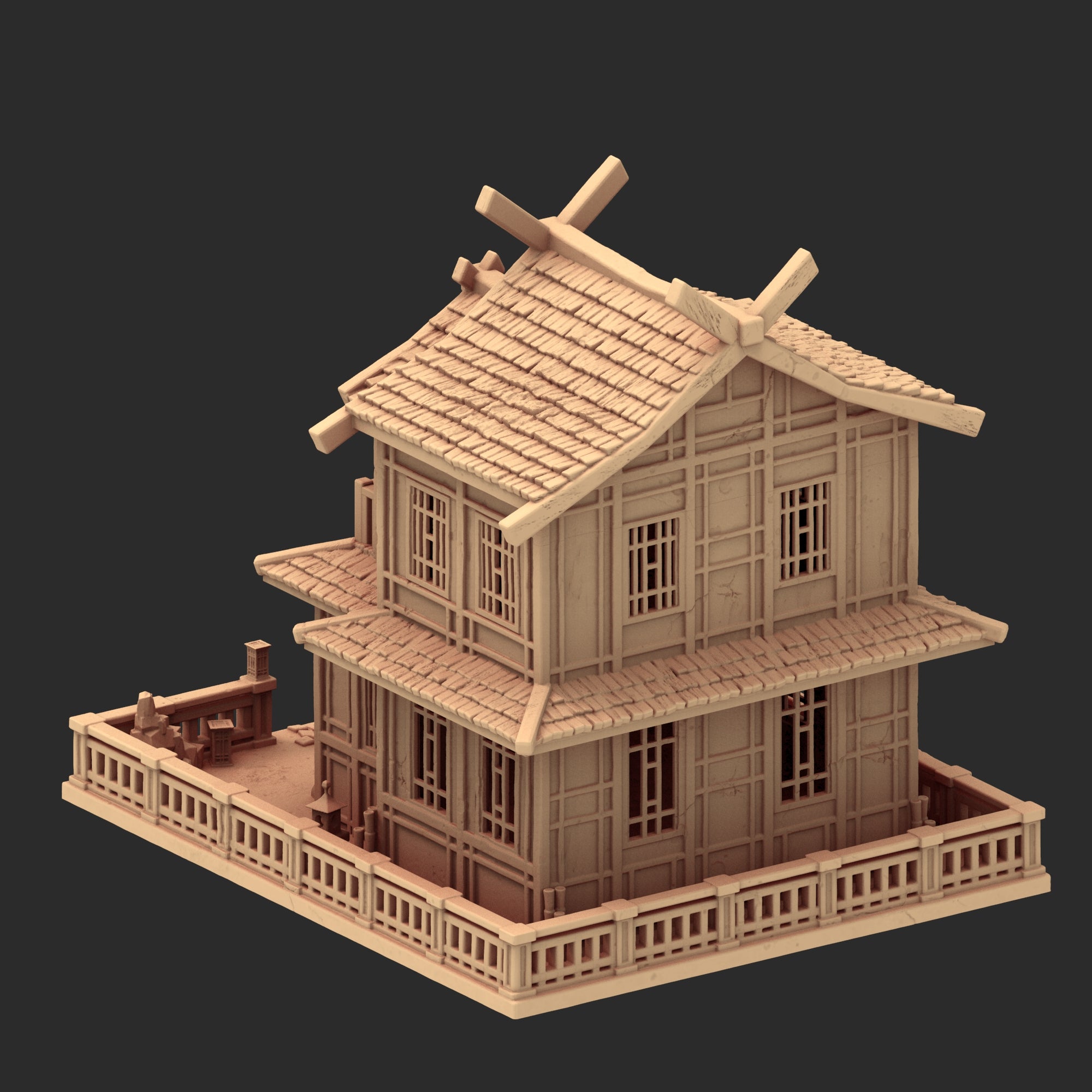 Stylized Japanese architecture - Part 3 - x8 Buildings