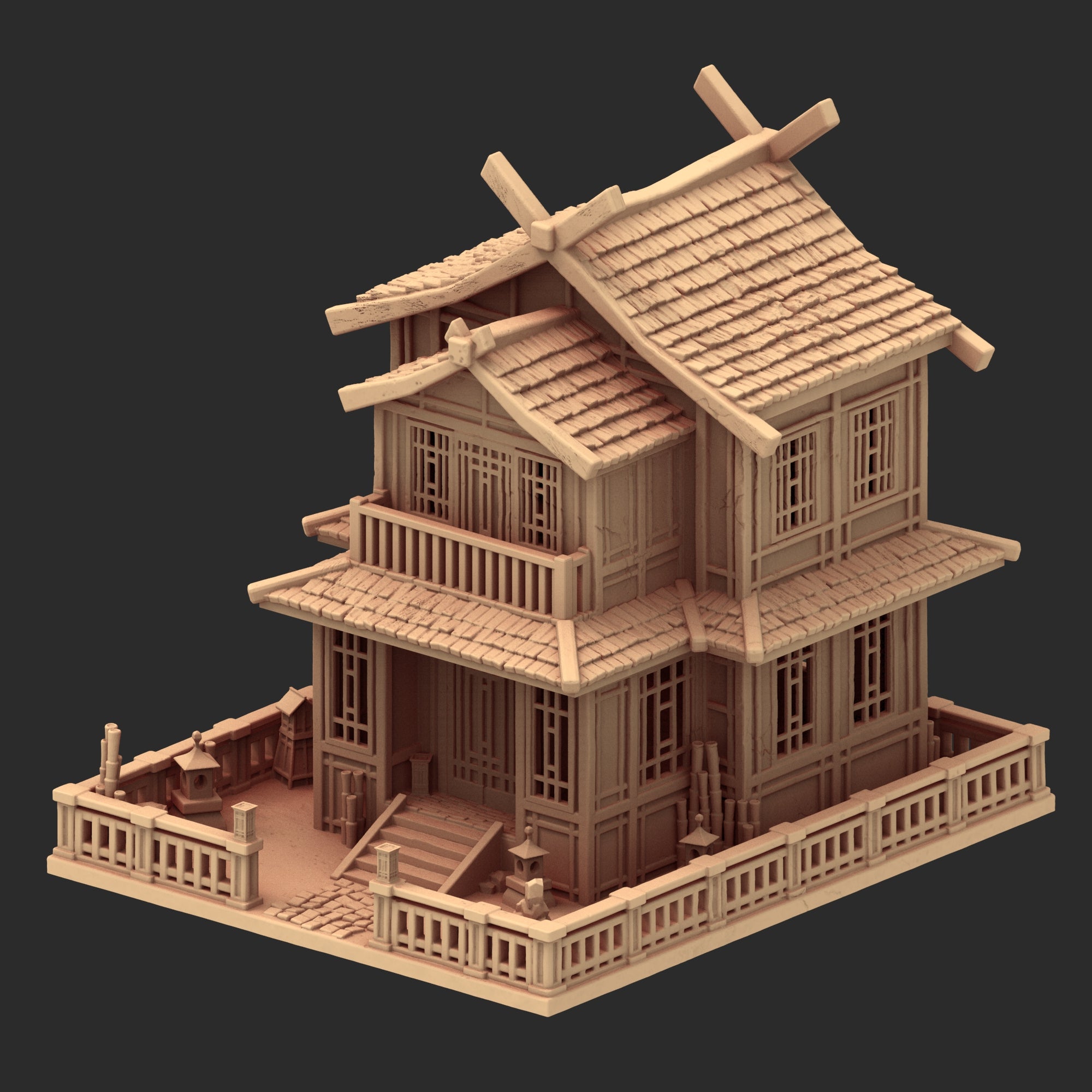 Stylized Japanese architecture - Part 3 - x8 Buildings
