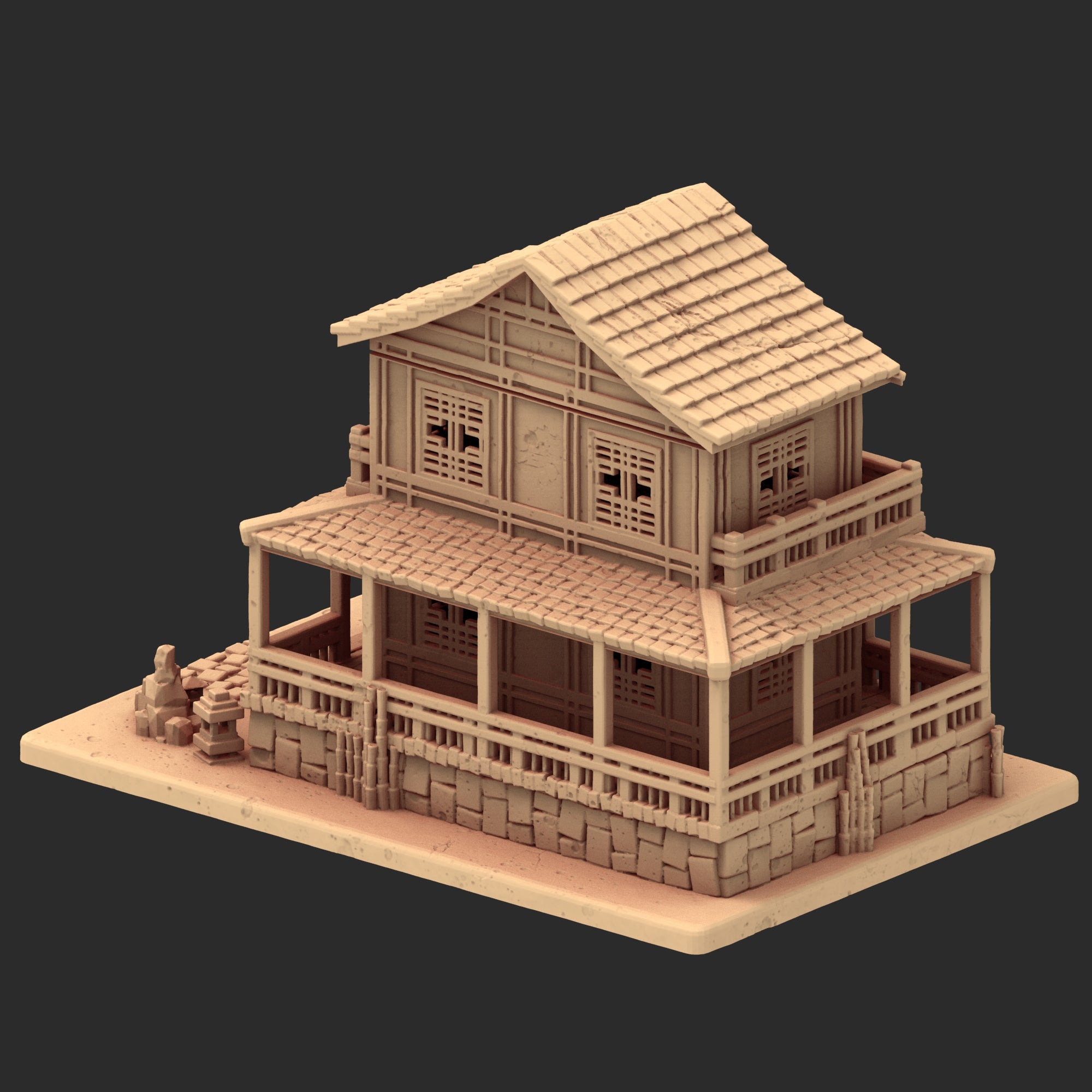 Stylized Japanese architecture - Part 3 - x8 Buildings