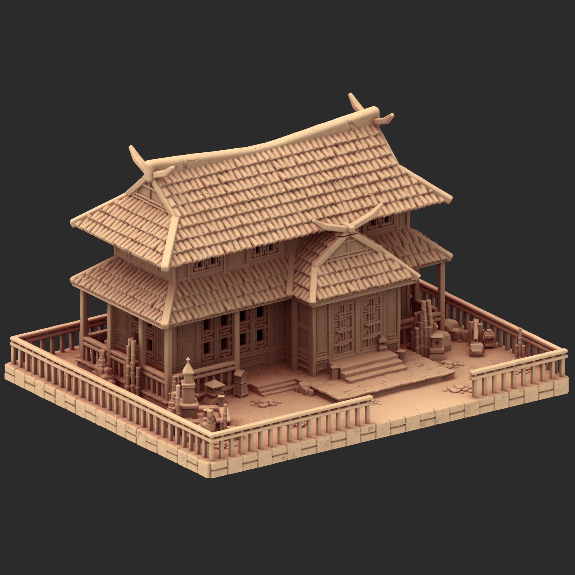 Stylized Japanese architecture - Part 3 - x8 Buildings