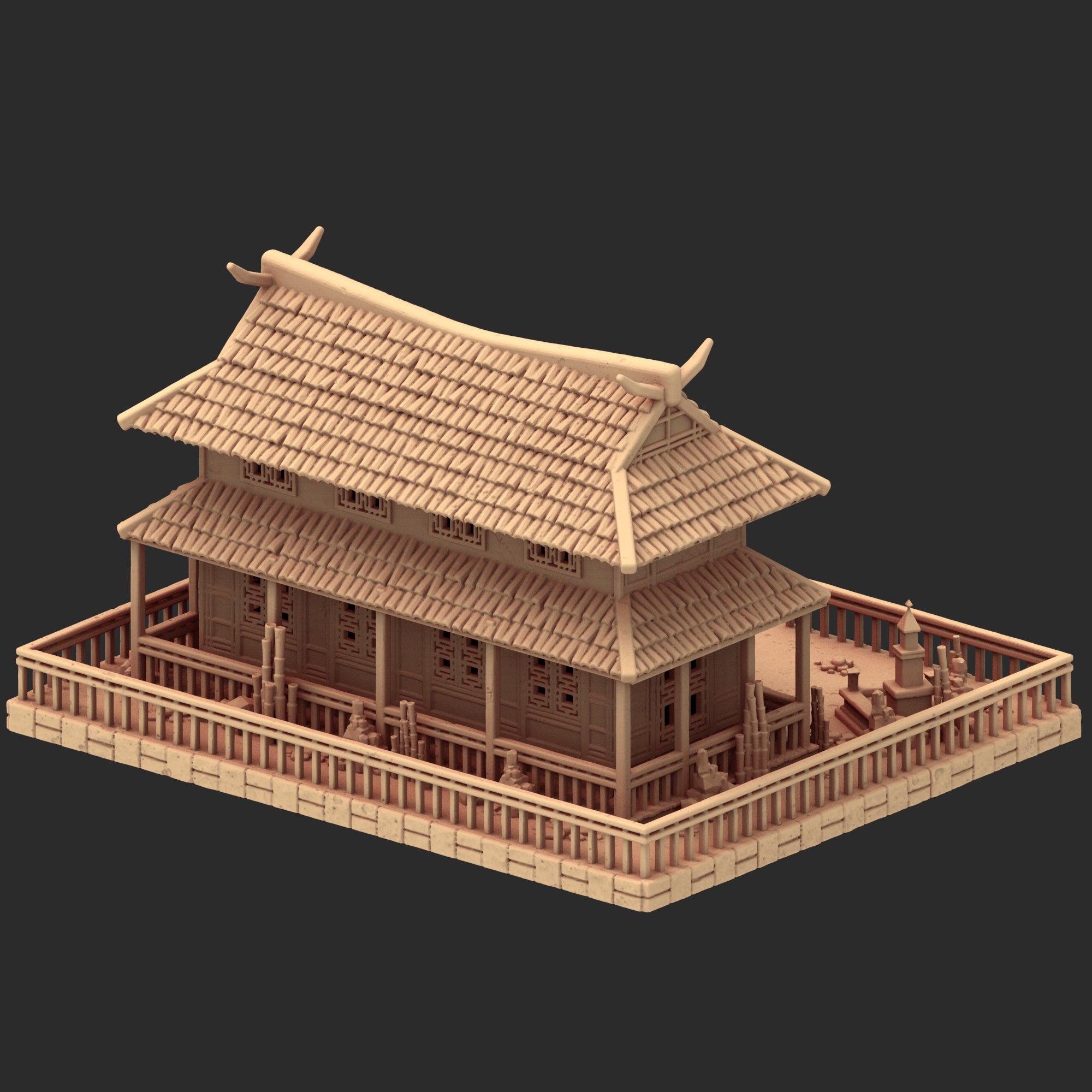 Stylized Japanese architecture - Part 3 - x8 Buildings