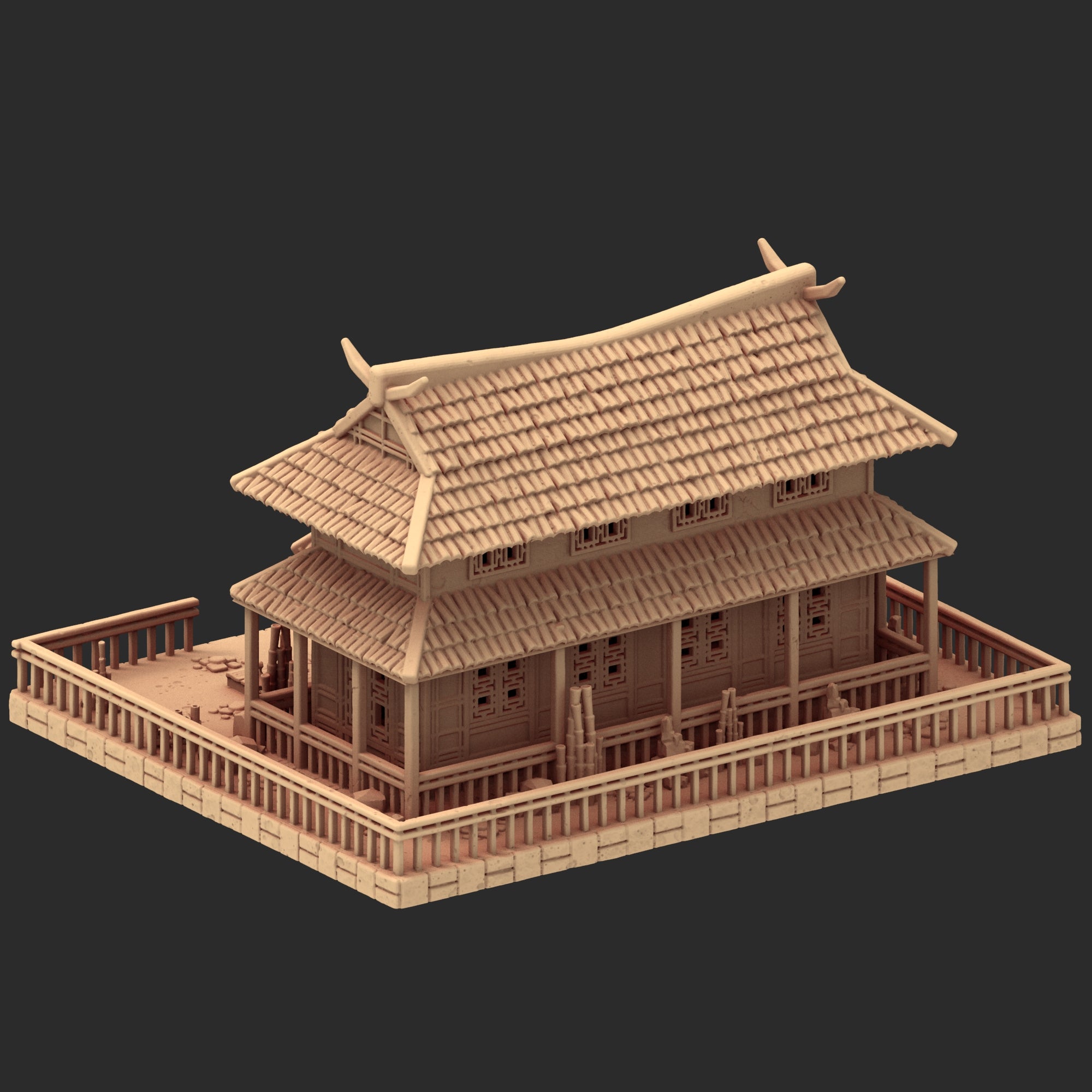 Stylized Japanese architecture - Part 3 - x8 Buildings